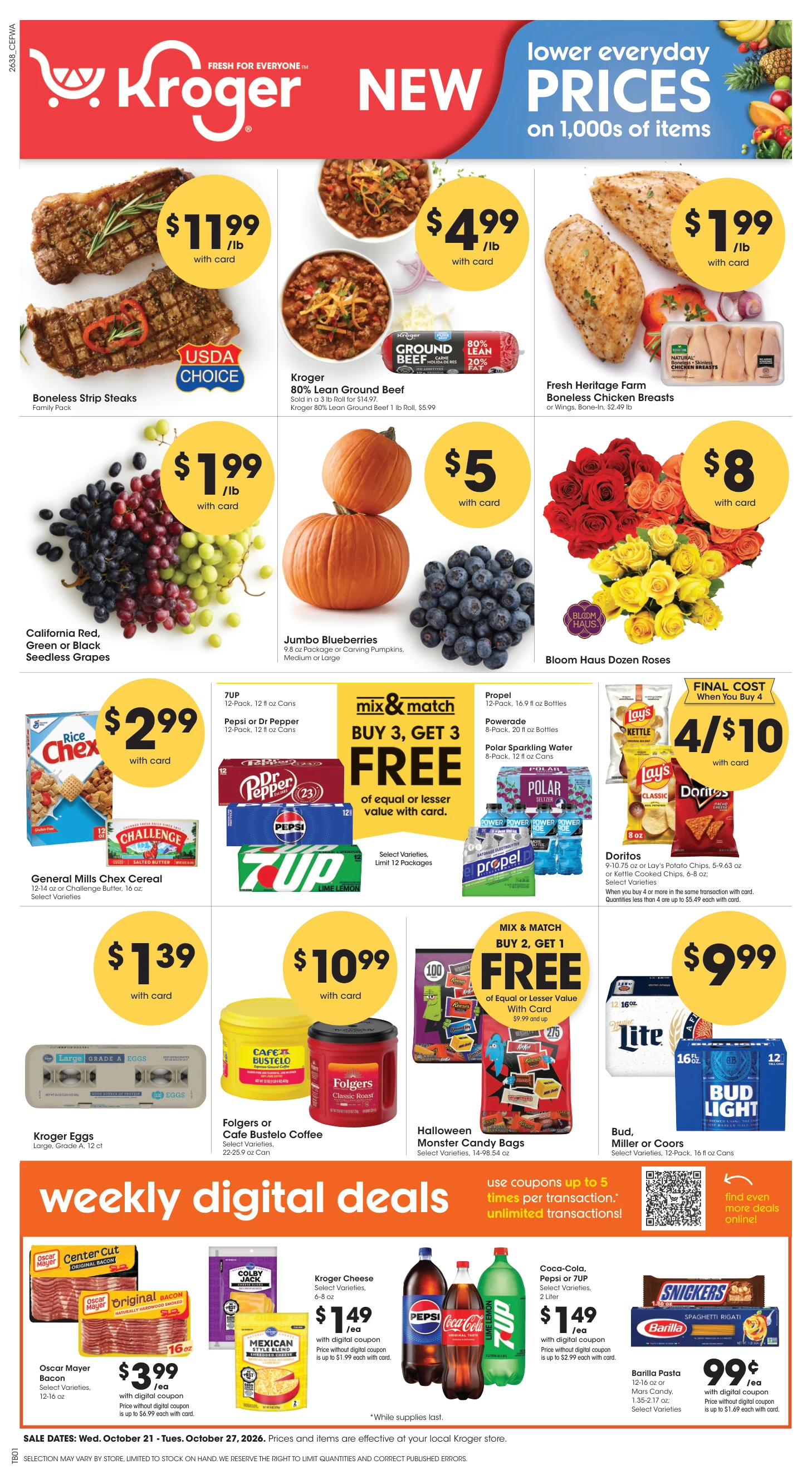 Kroger Central Weekly Ad - Page 1