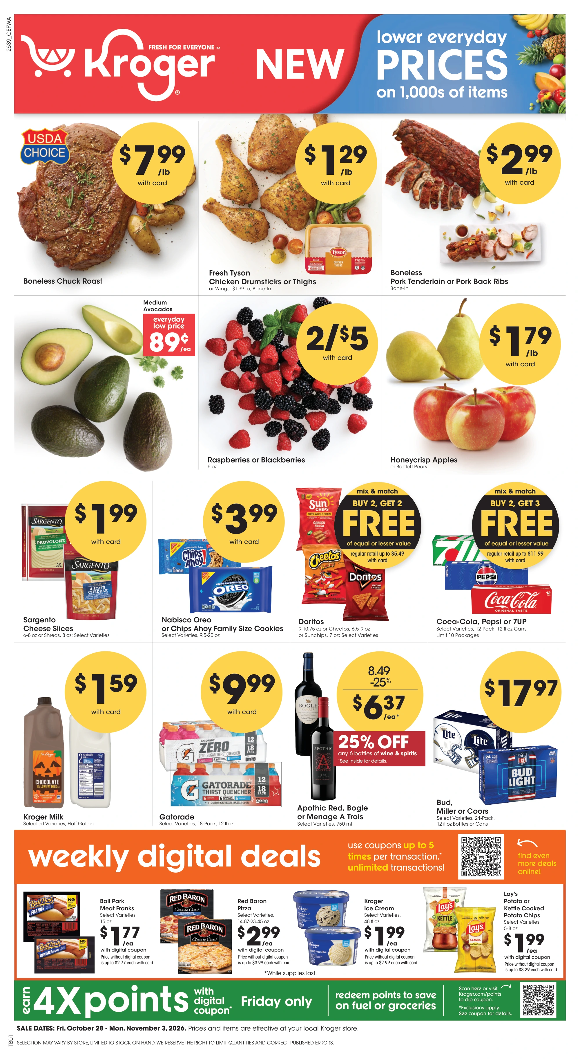 Kroger Central Weekly Ad - Page 1