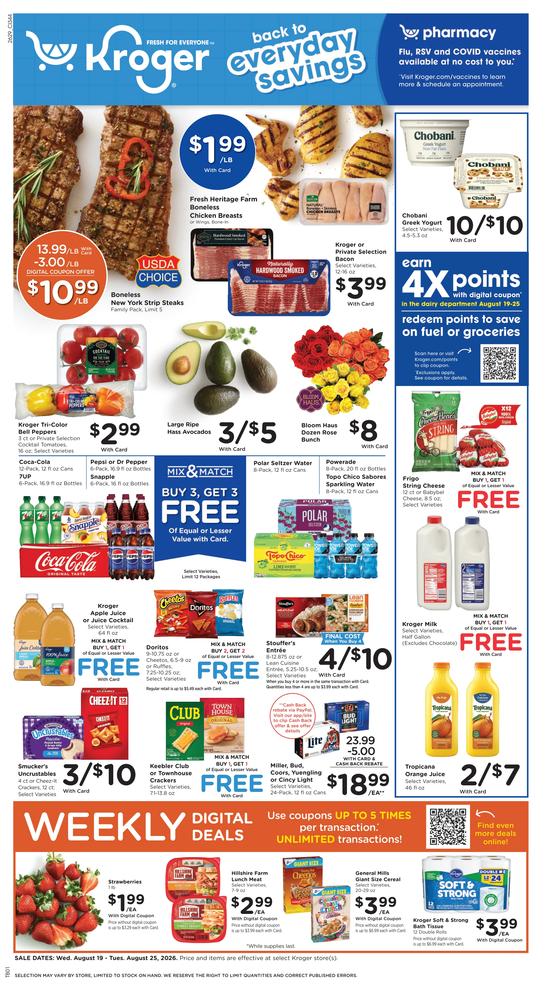 Kroger Cincinnati/Dayton Weekly Ad - Page 1