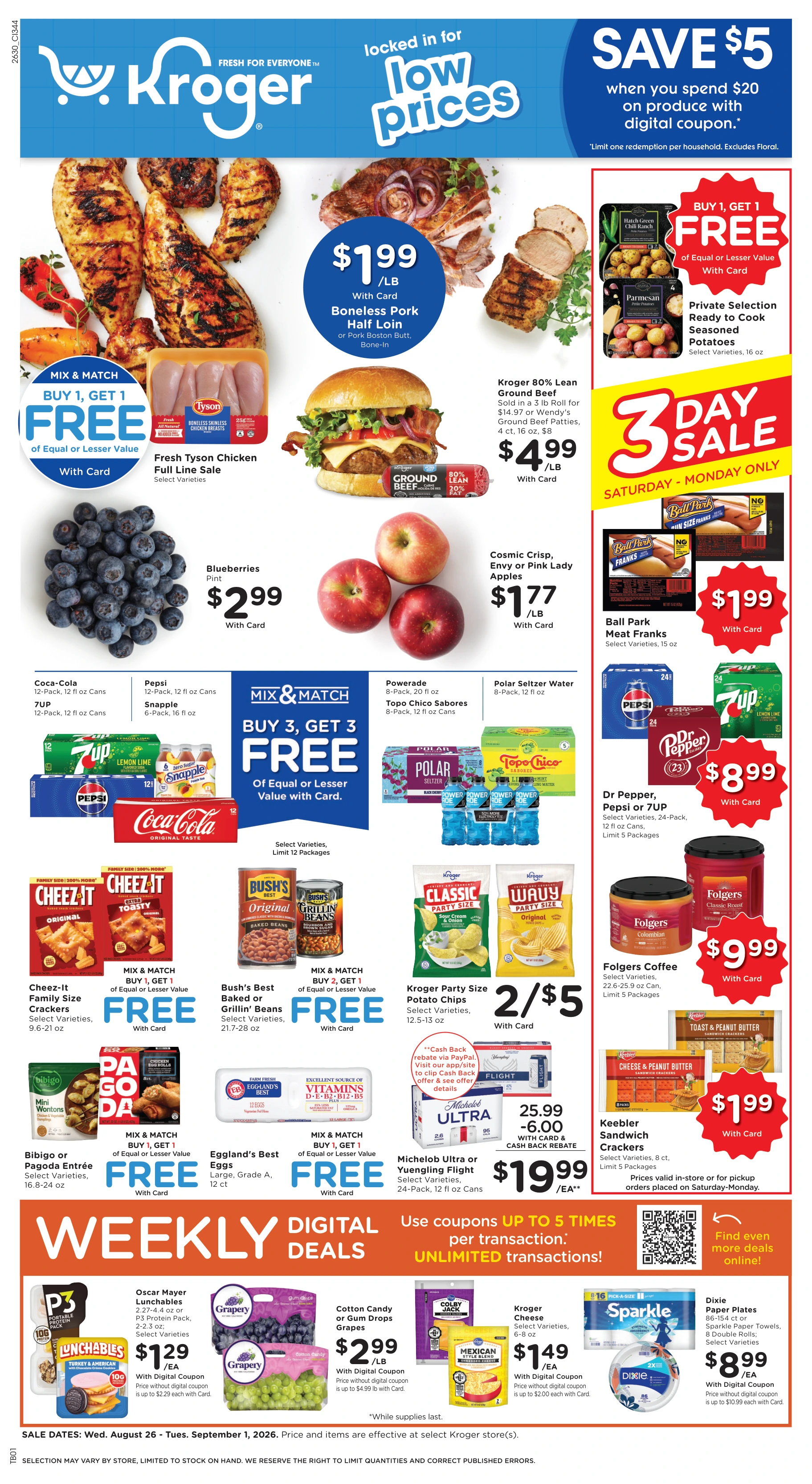 Kroger Cincinnati/Dayton Weekly Ad - Page 1