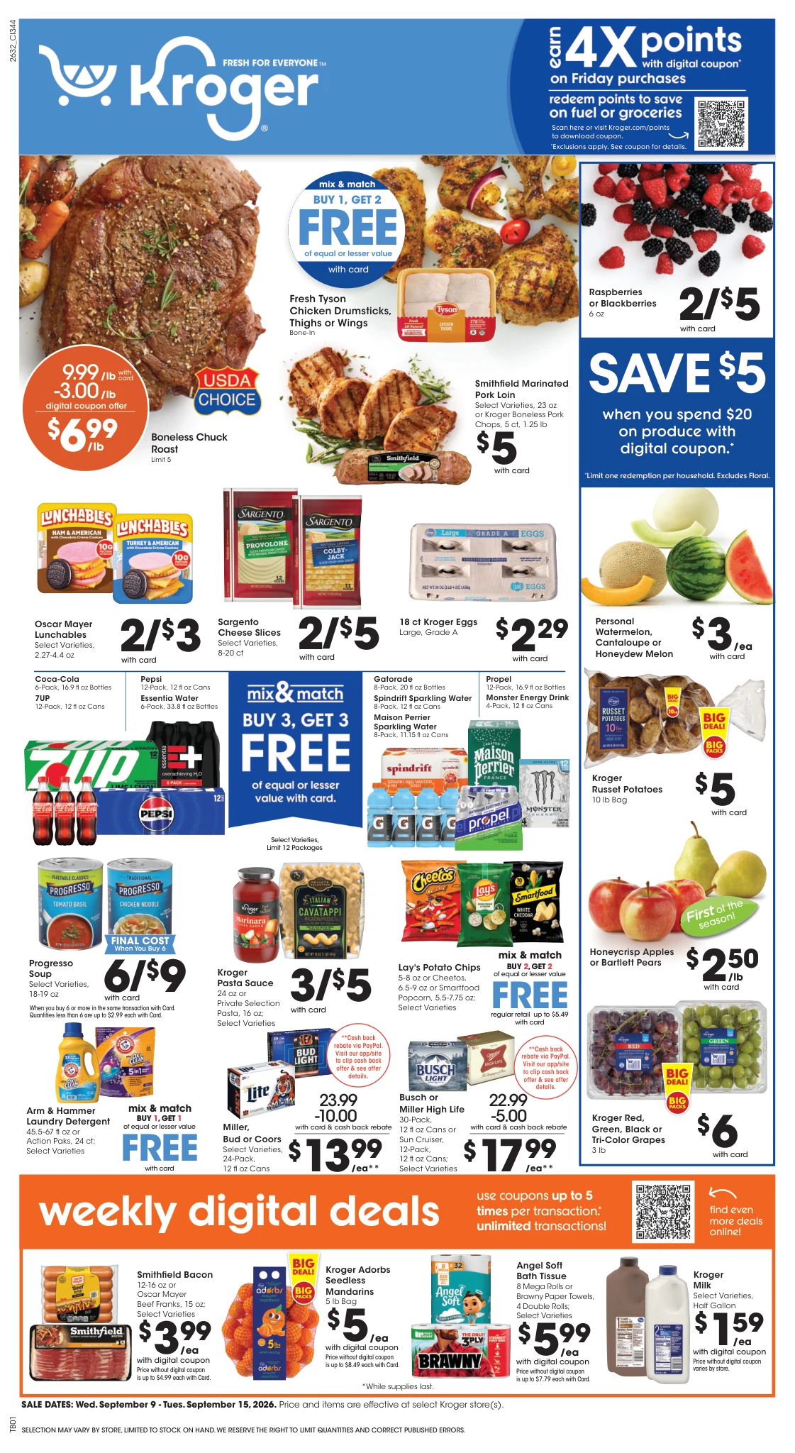 Kroger Cincinnati/Dayton Weekly Ad - Page 1