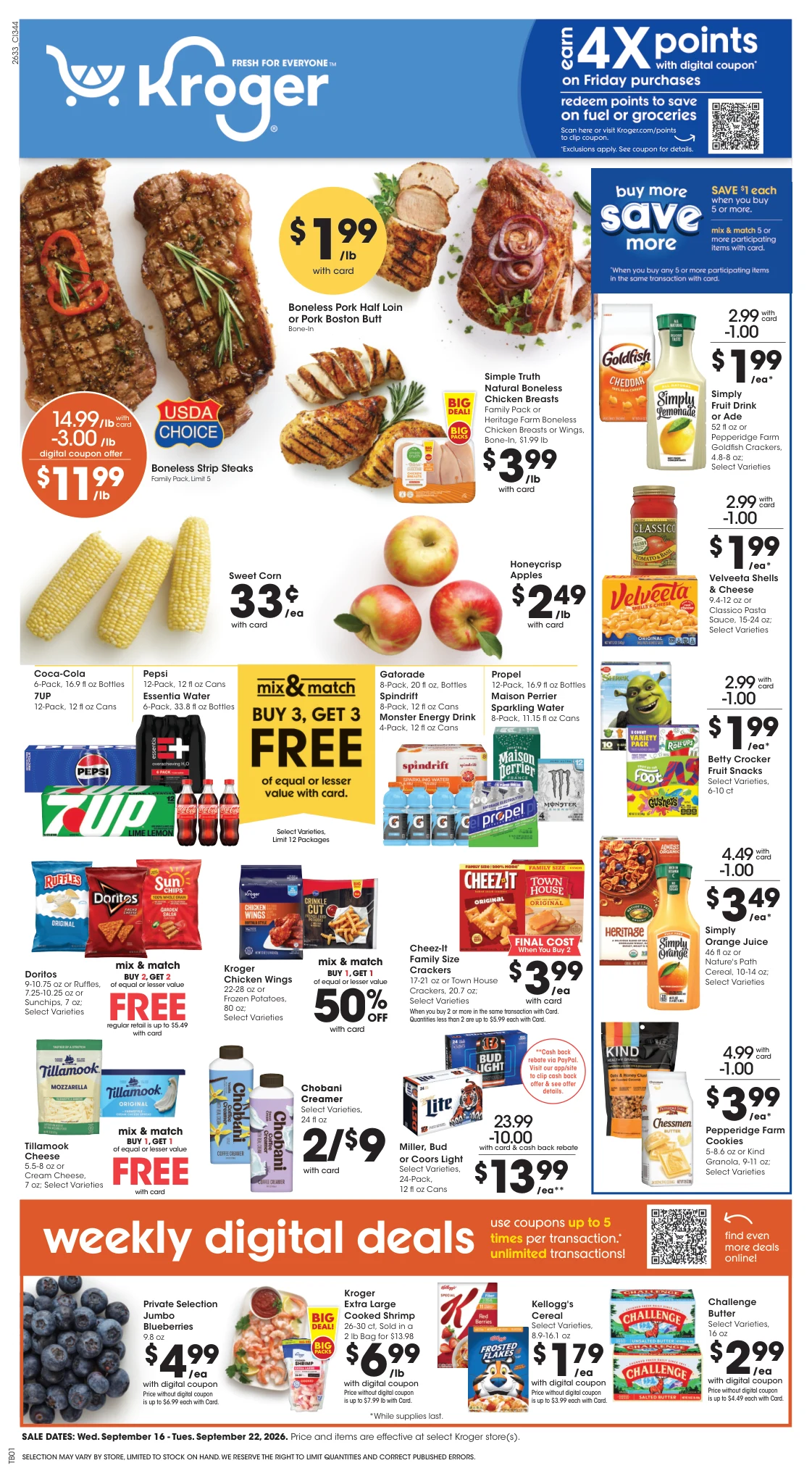 Kroger Cincinnati/Dayton Weekly Ad - Page 1