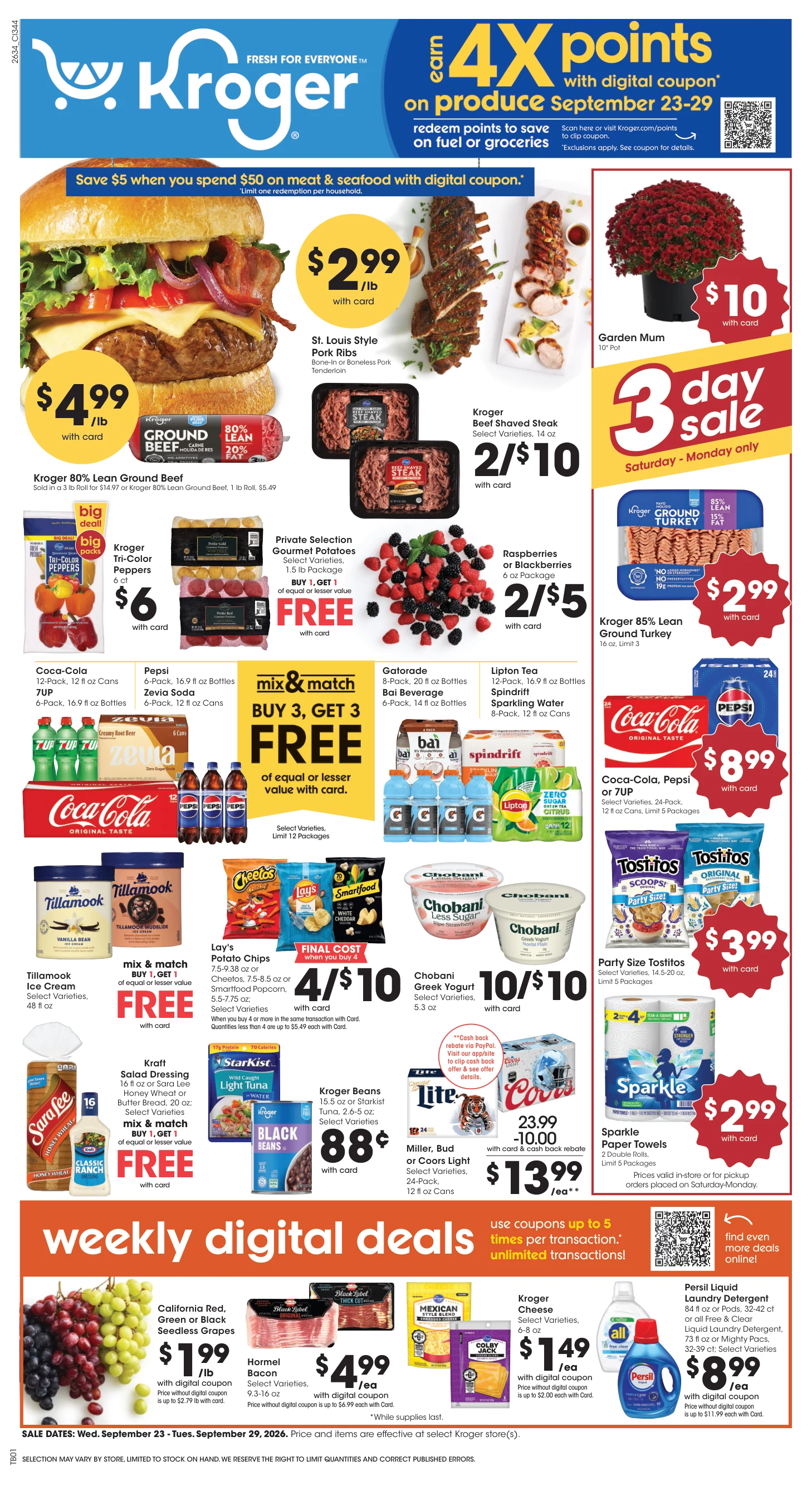 Kroger Cincinnati/Dayton Weekly Ad - Page 1