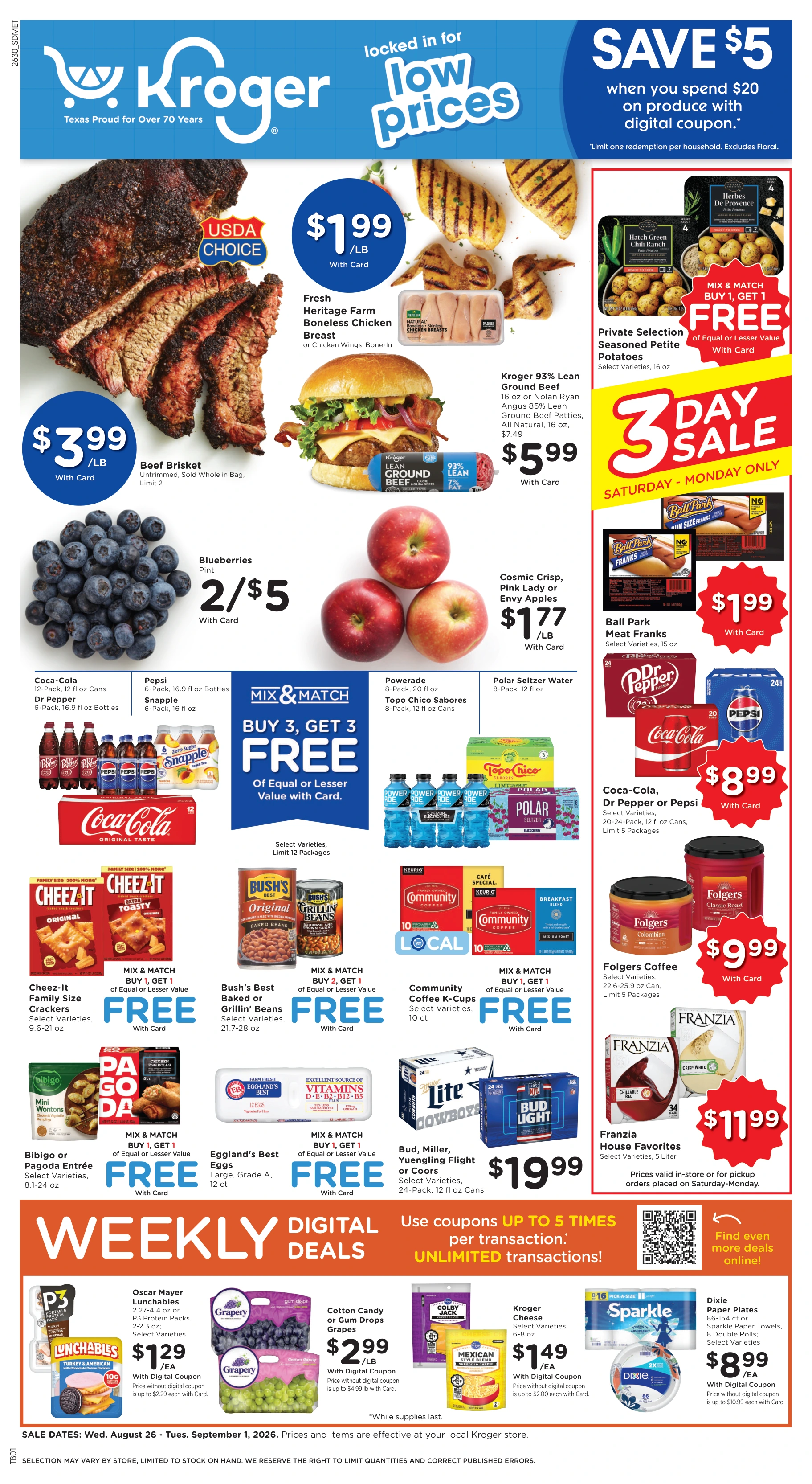 Kroger Dallas Weekly Ad - Page 1