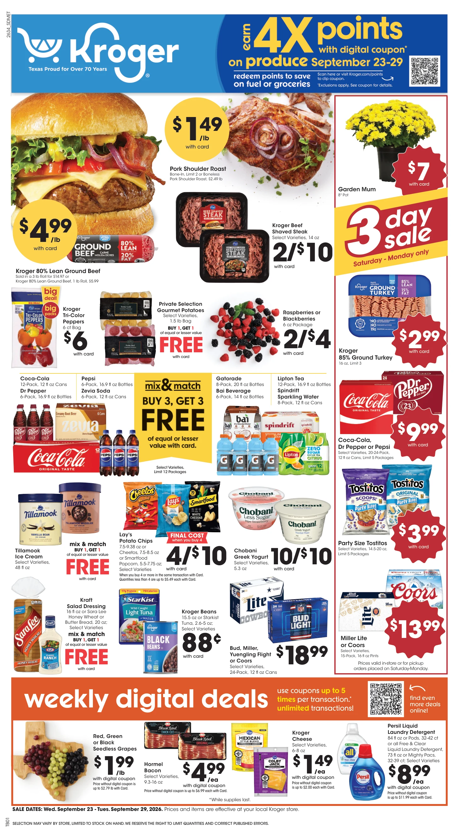 Kroger Dallas Weekly Ad - Page 1