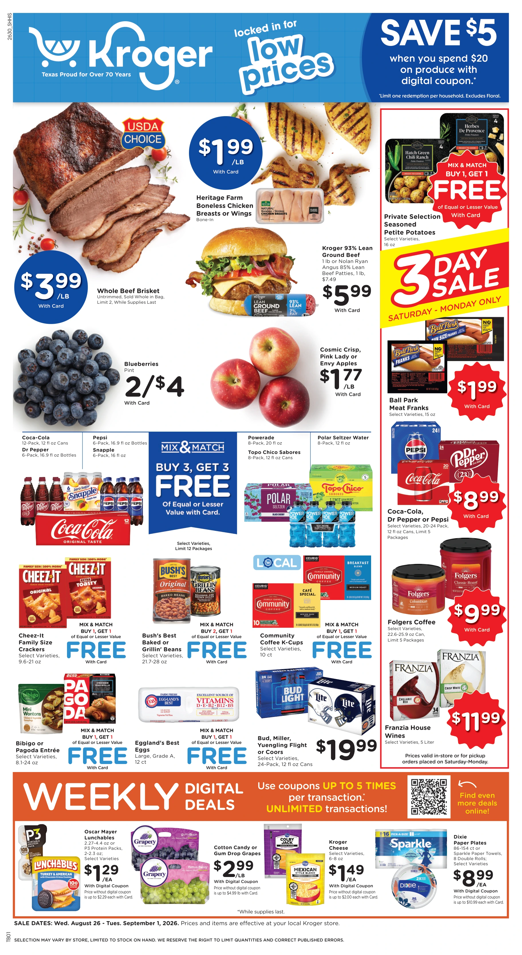 Kroger Houston Weekly Ad - Page 1