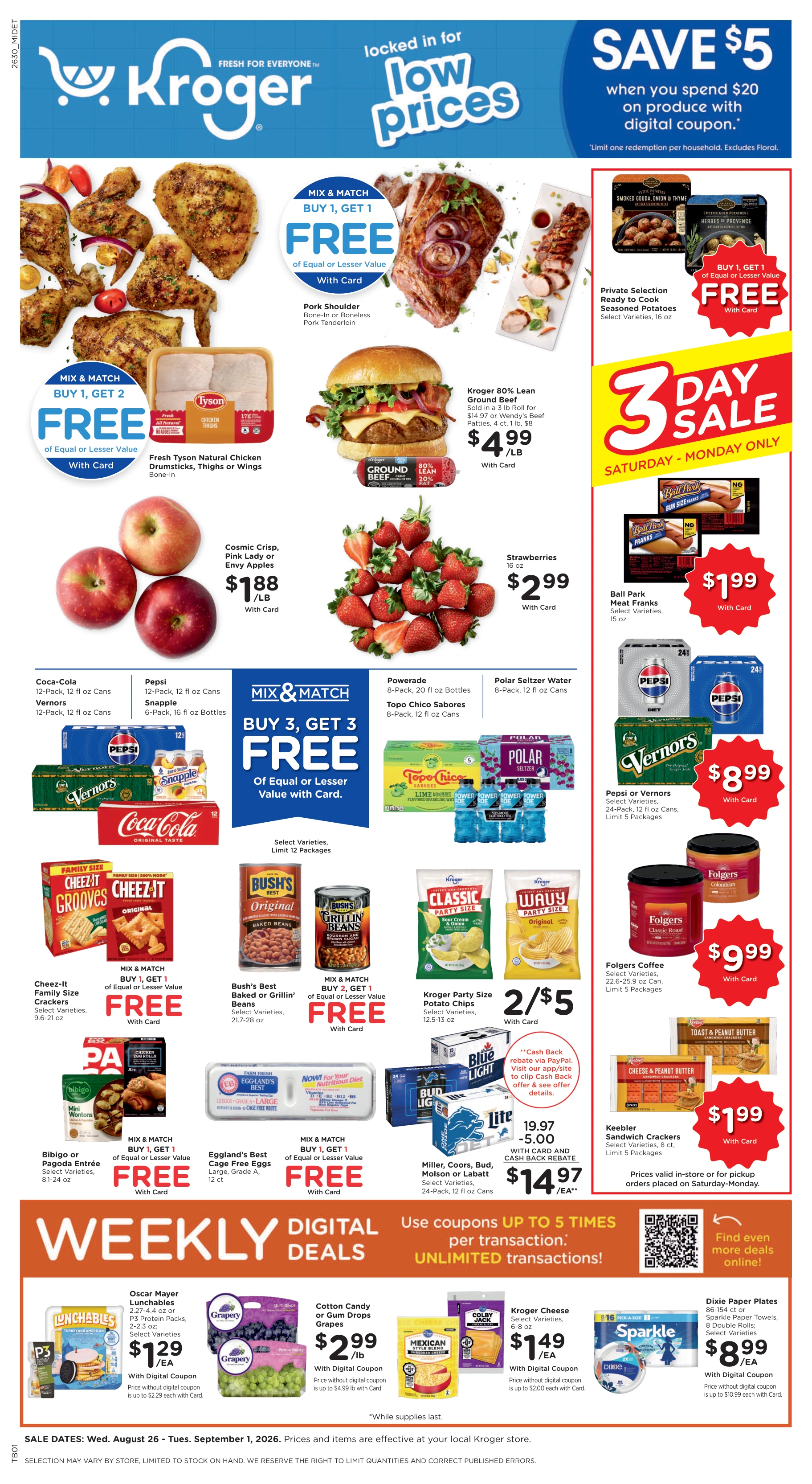 Kroger Michigan Weekly Ad - Page 1