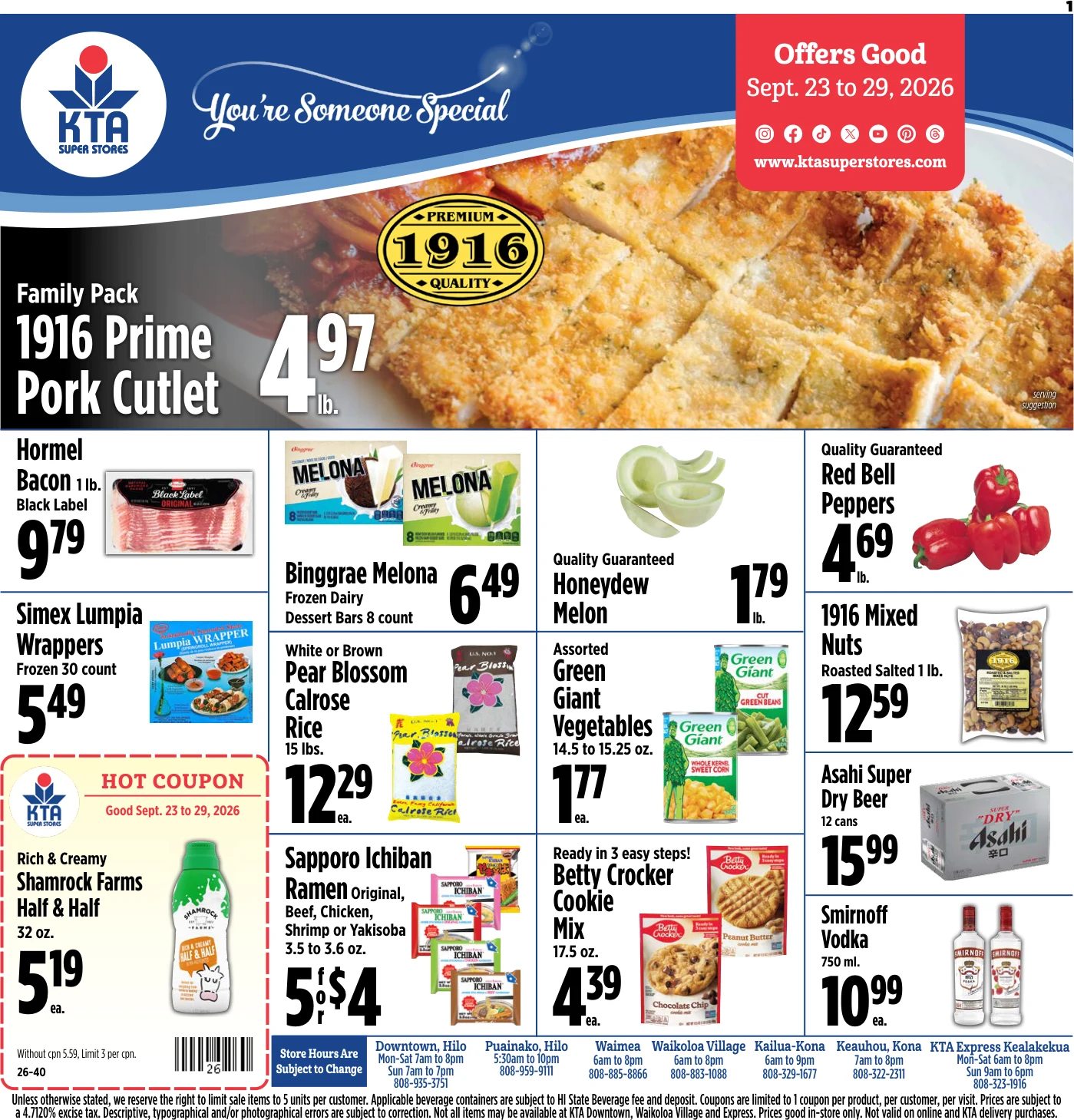 KTA Superstores Weekly Ad - Page 1