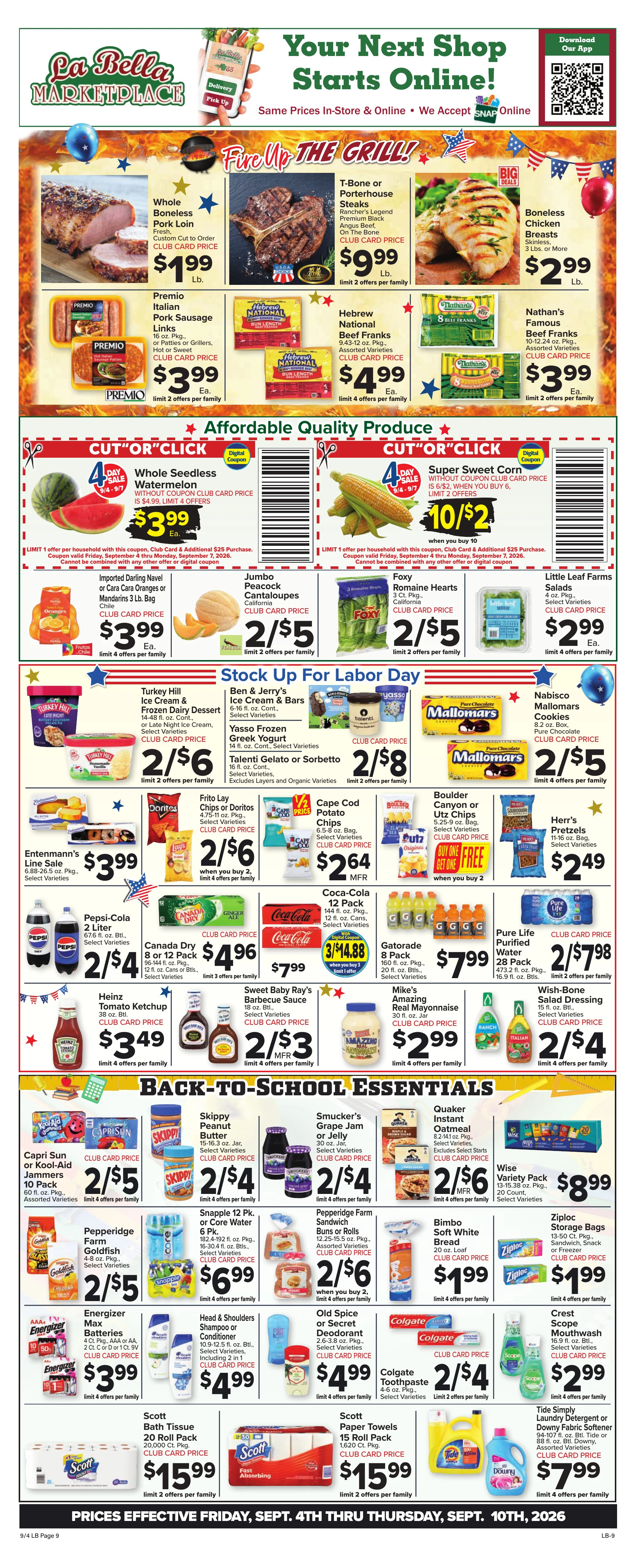 La Bella Marketplace Weekly Ad - Page 1