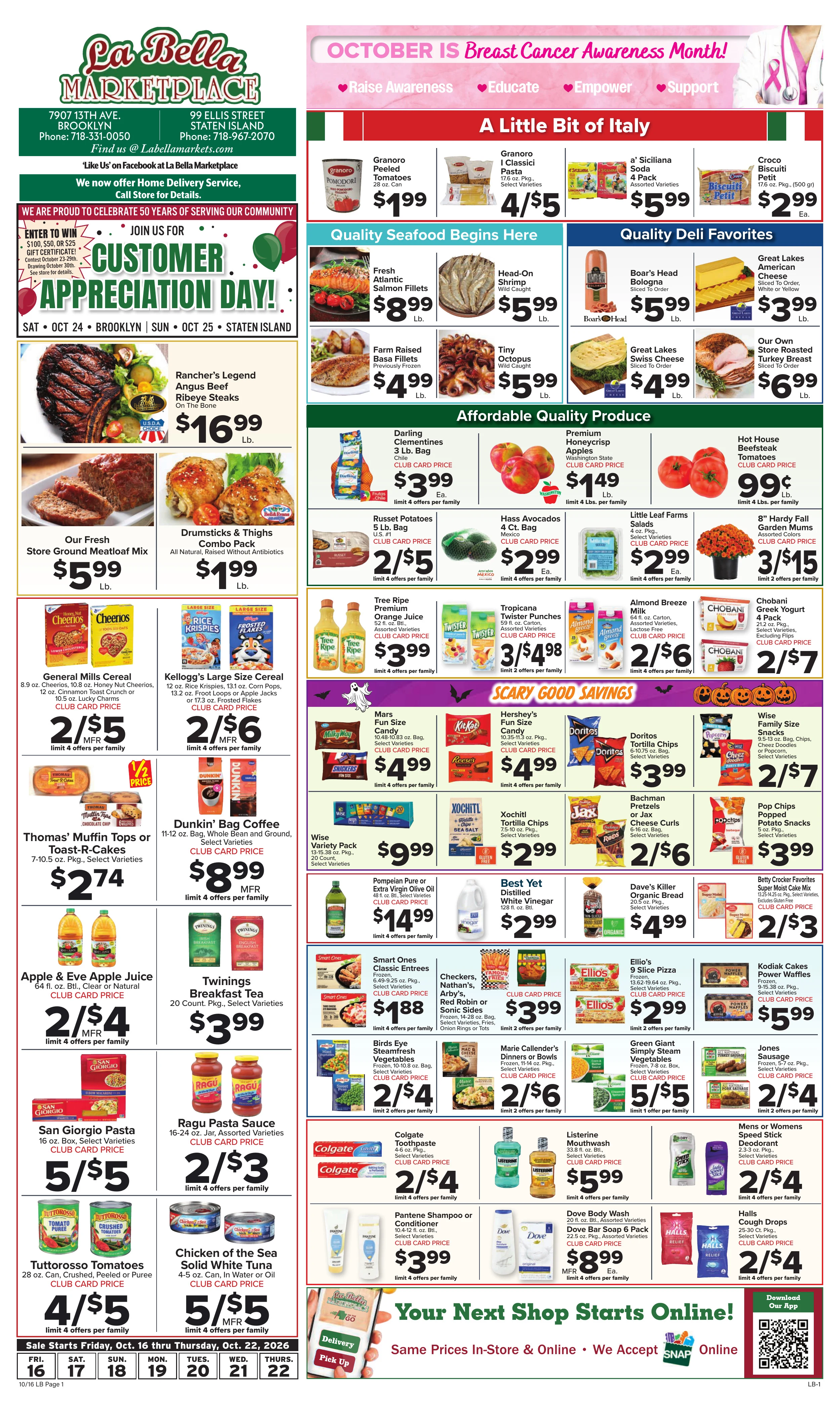 La Bella Marketplace Weekly Ad - Page 1