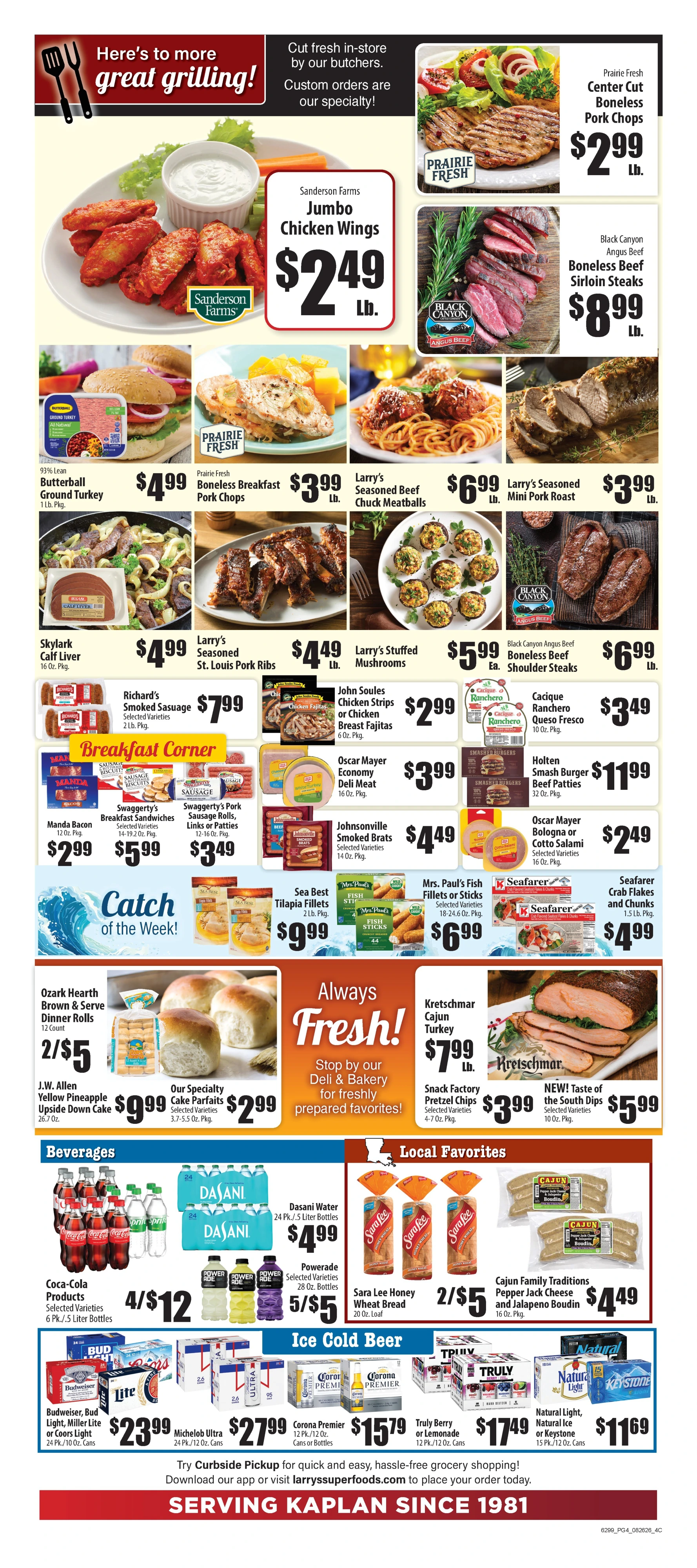 Larry's Super Foods Kaplan, LA Current Ad - Page 4