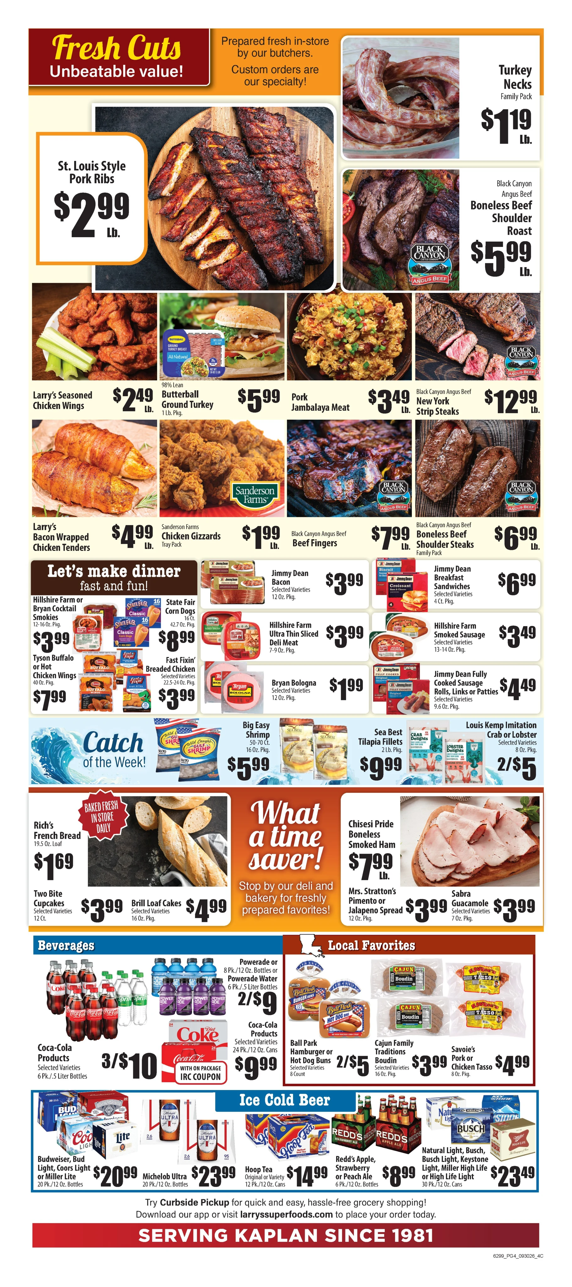 Larry's Super Foods Kaplan, LA Current Ad - Page 4