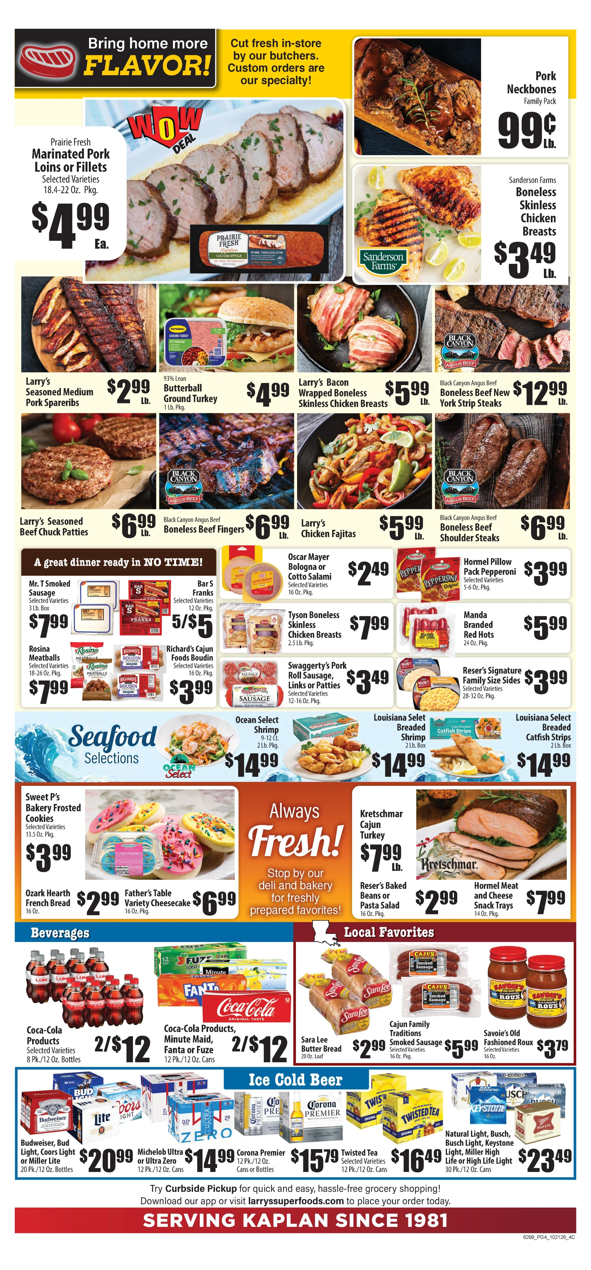 Larry's Super Foods Kaplan, LA Current Ad - Page 4