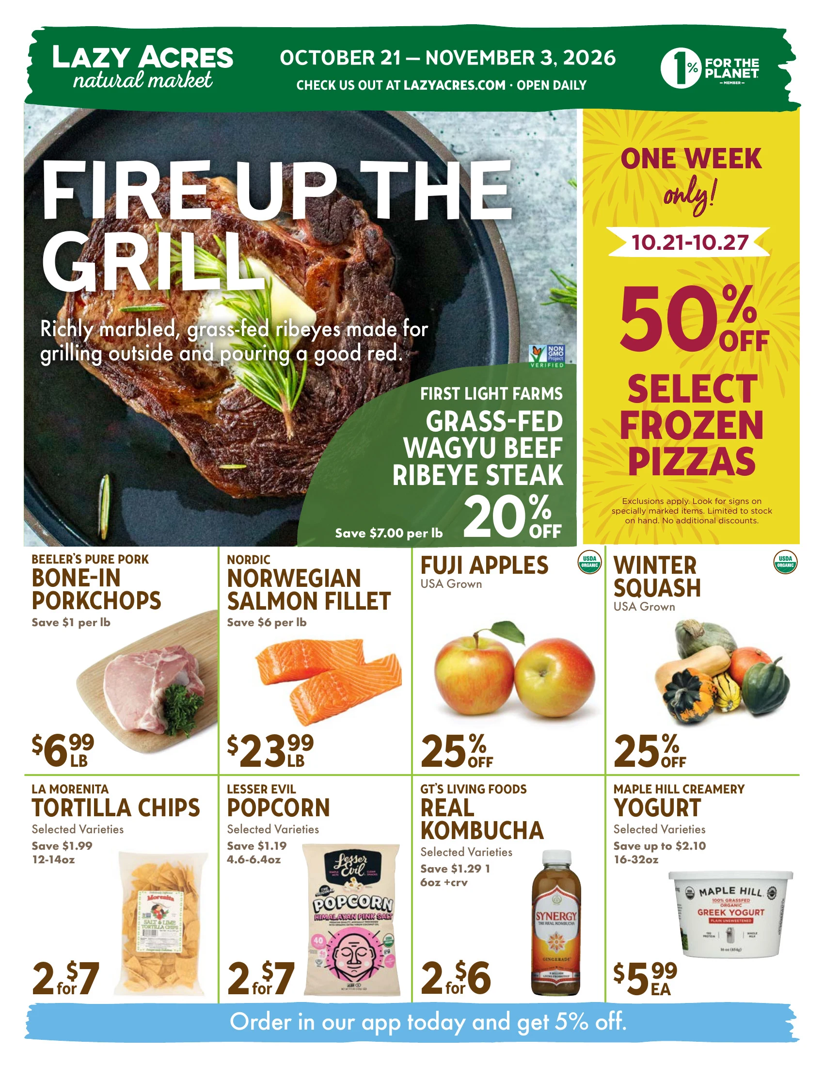 Lazy Acres Market Biweekly Ad - Page 1