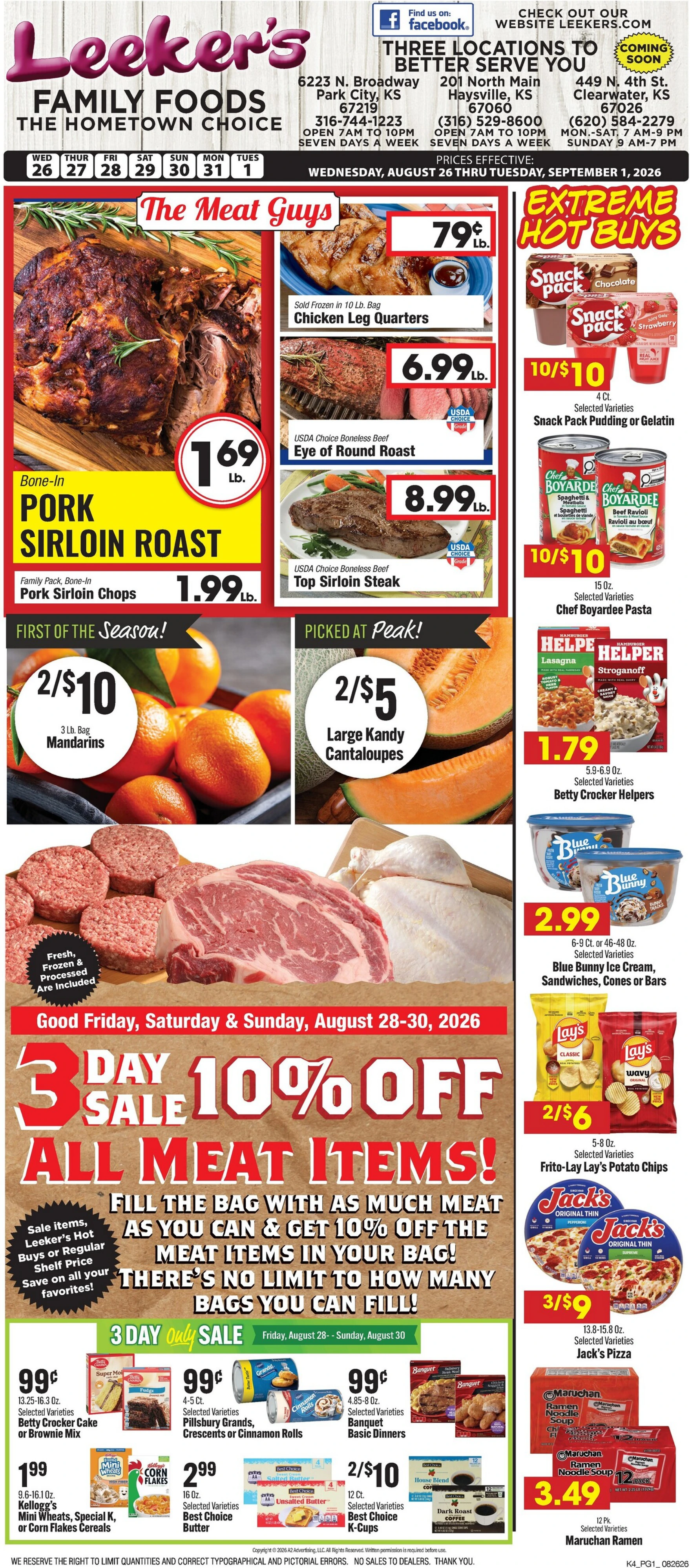 Leeker's Family Foods Current Ad - Page 1