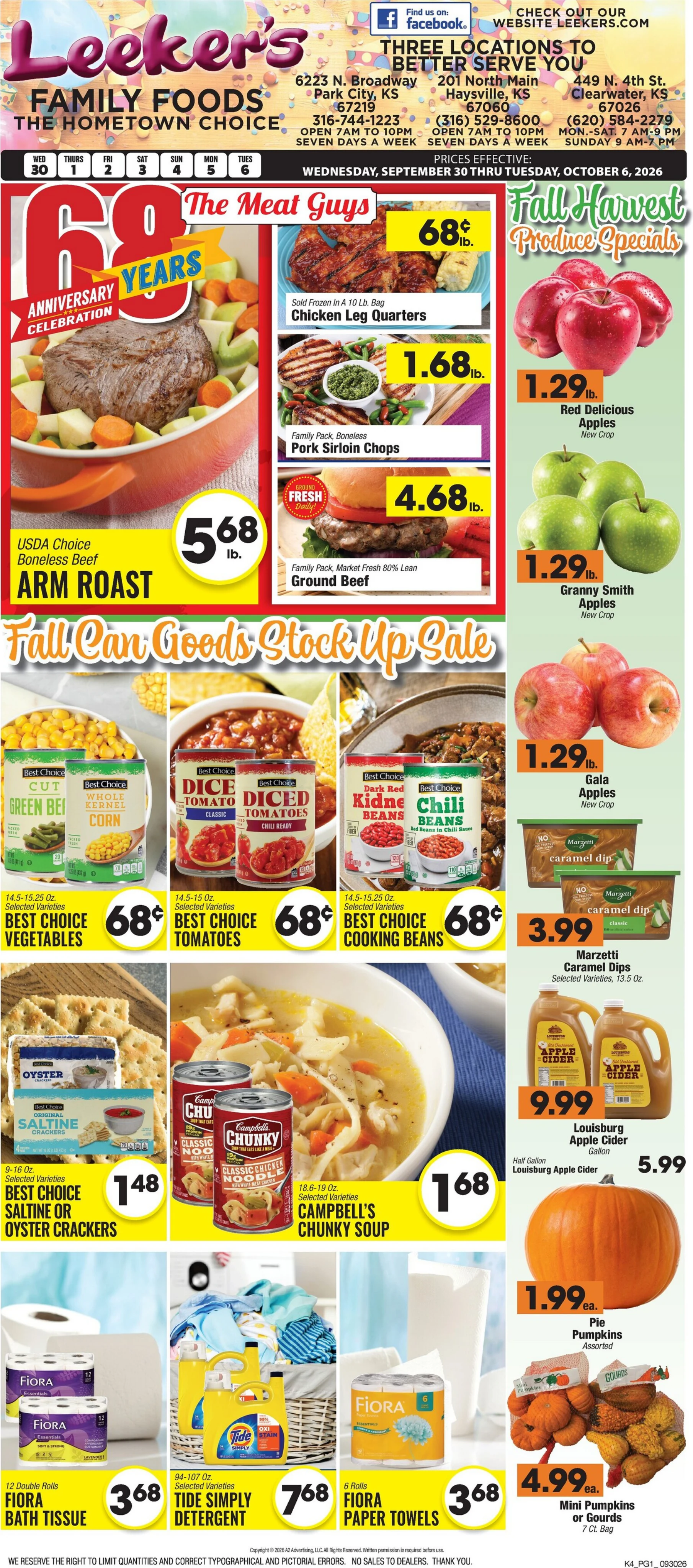 Leeker's Family Foods Current Ad - Page 1