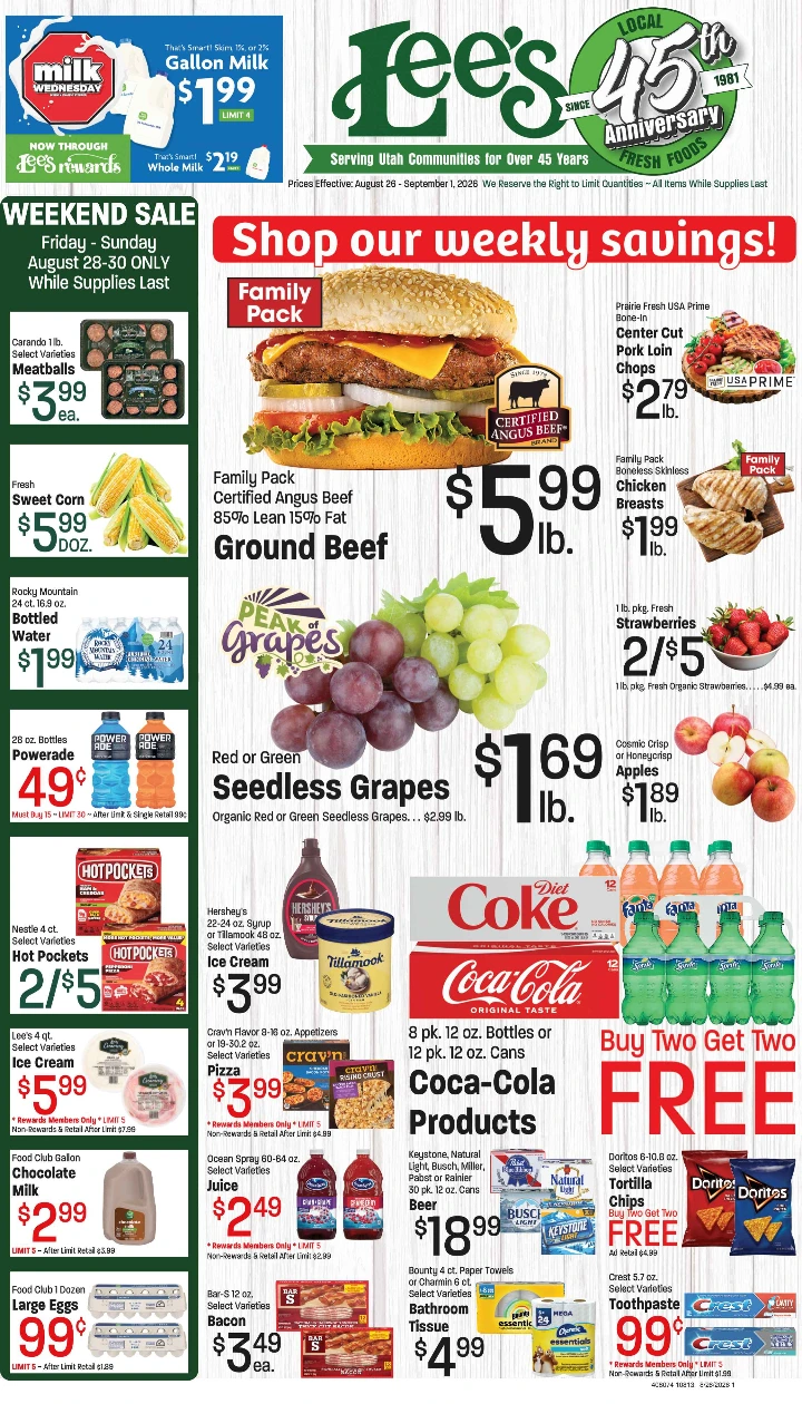 Lees August 26 - September 1, 2026 Main Ad - Page 1