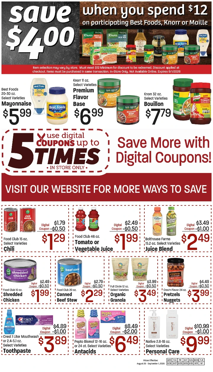 Lees August 26 - September 1, 2026 Main Ad - Page 8