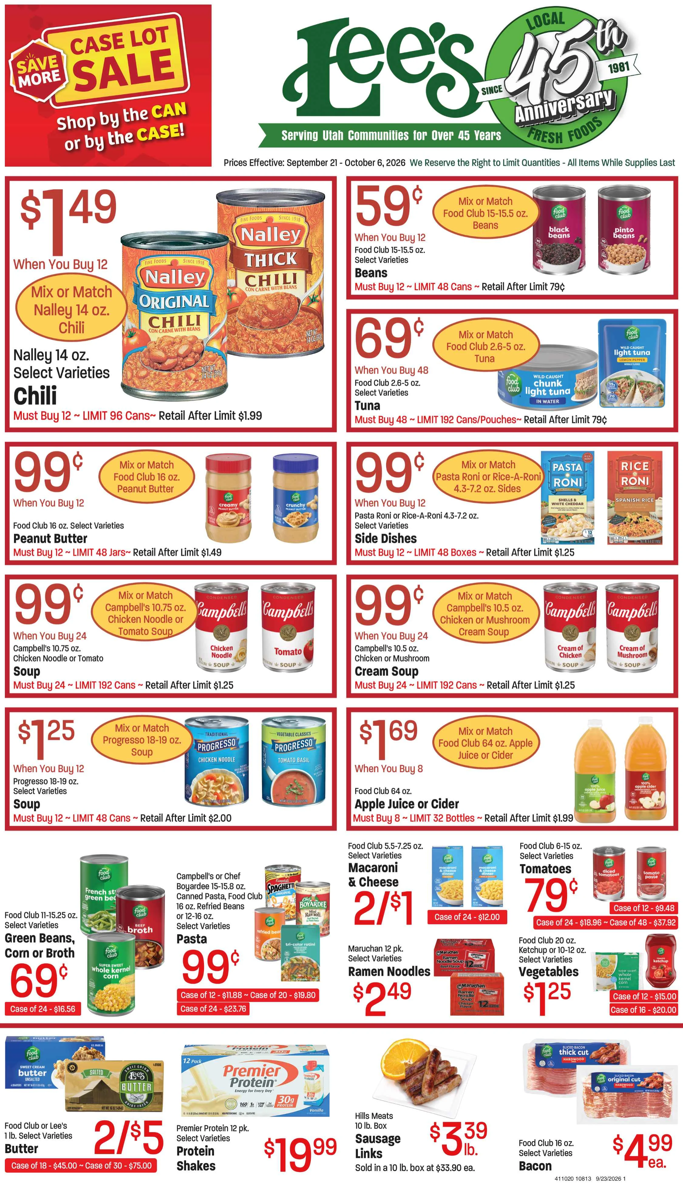 Lees September 21 - October 6, 2026 Case Lot - Page 1