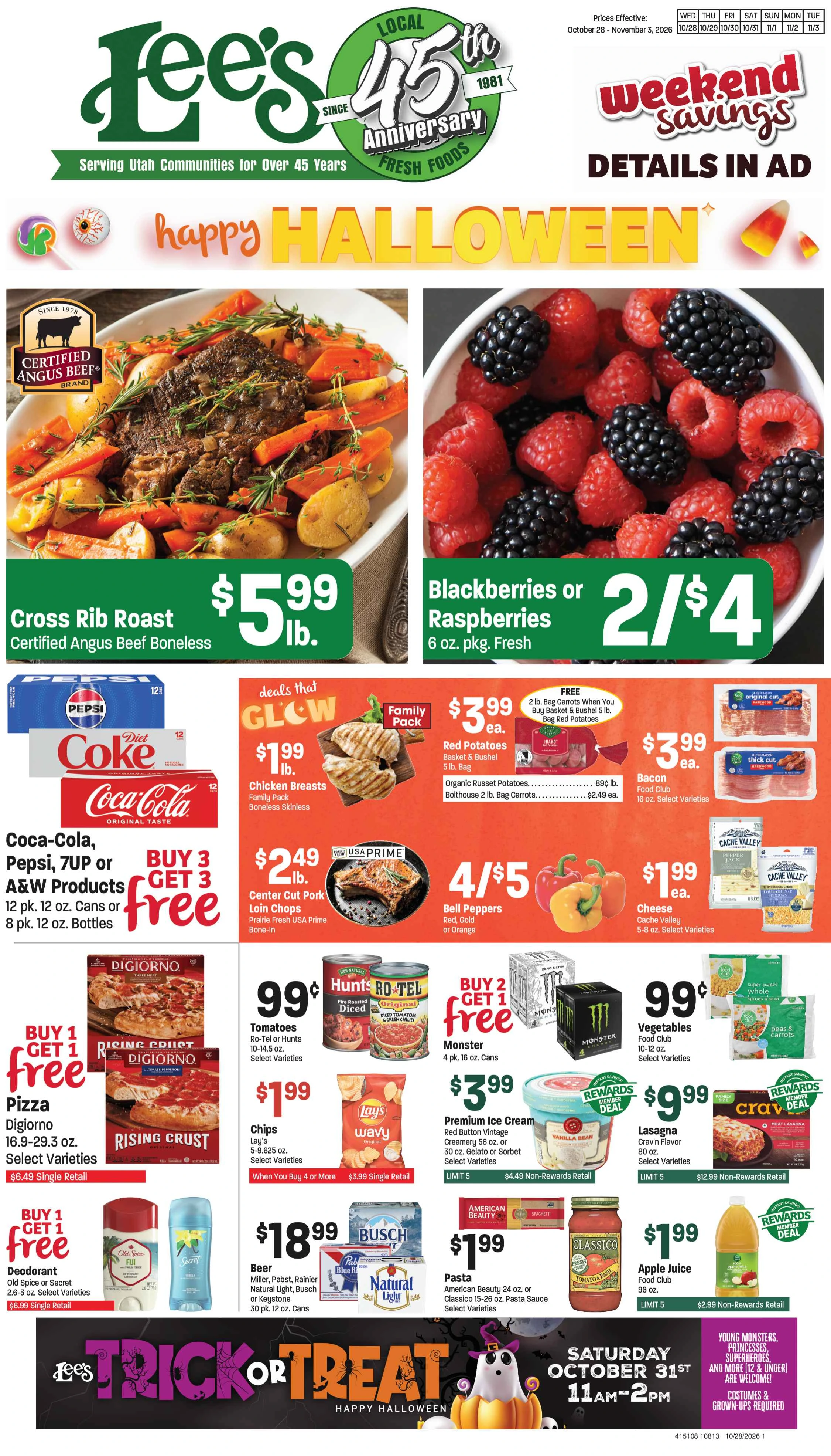 Lees October 28 - November 3, 2026 Main Ad - Page 1
