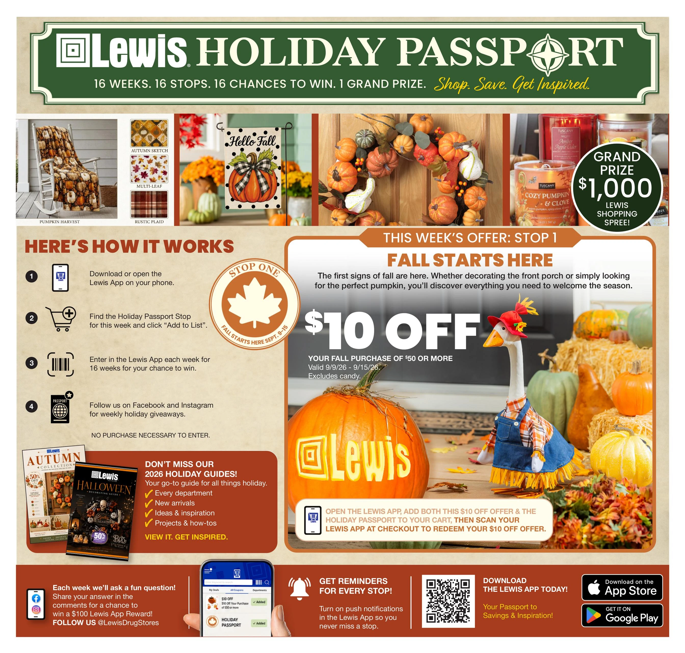 Lewis Drug Weekly Ad - Page 1