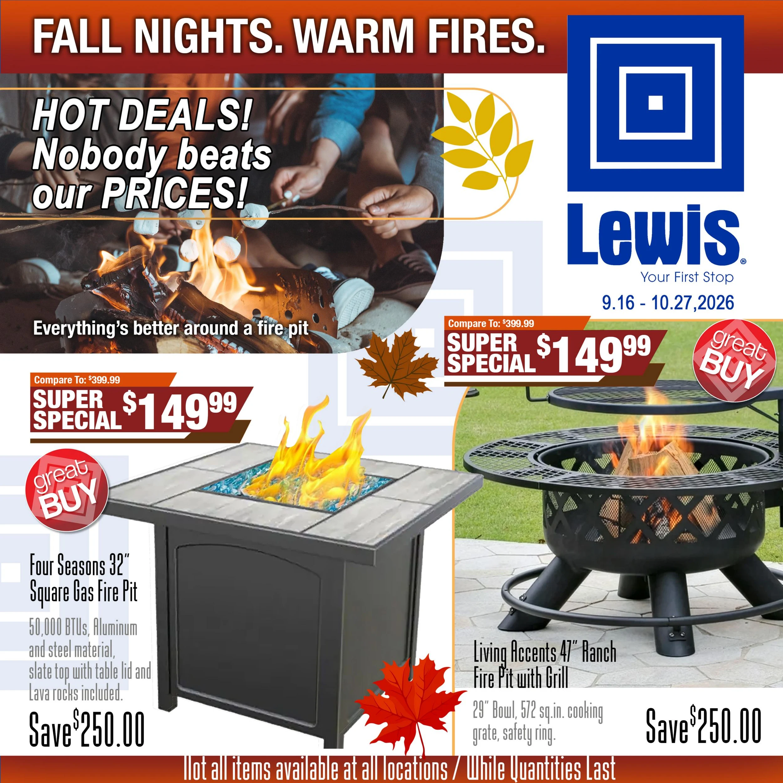 Lewis Drug FIREPIT SALE - Page 1
