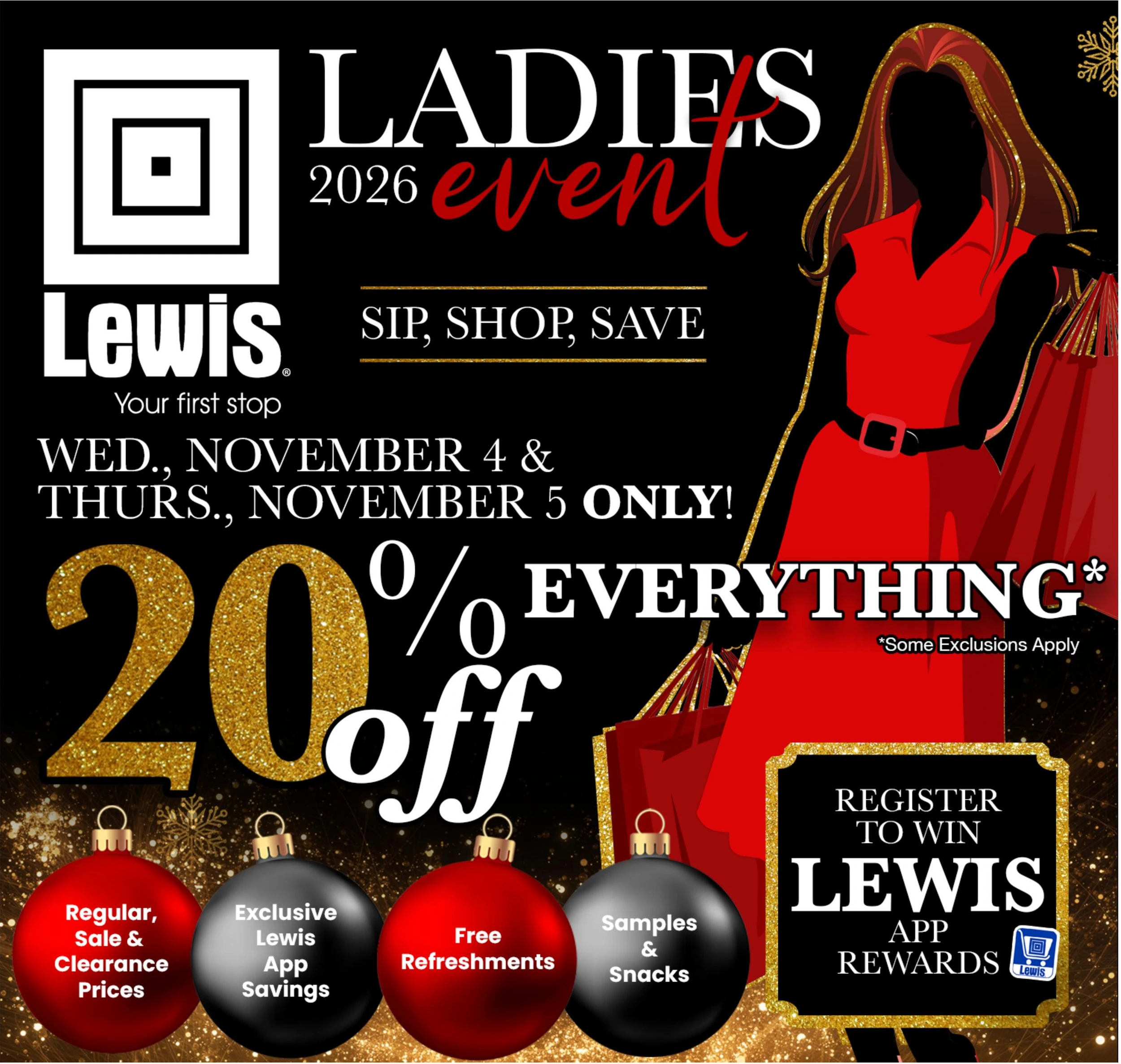 Lewis Drug Weekly Ad - Page 1