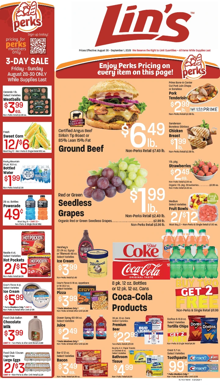 Lin’s Fresh Market Lin's Weekly Ad Aug 26-Sept 1, 2026 - Page 1