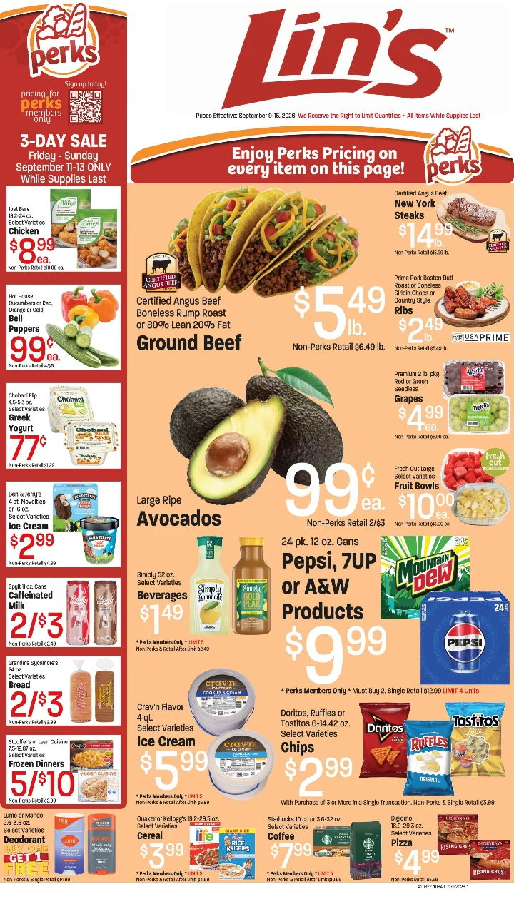 Lin’s Fresh Market Lin's Weekly Ad September 9-15, 2026 - Page 1