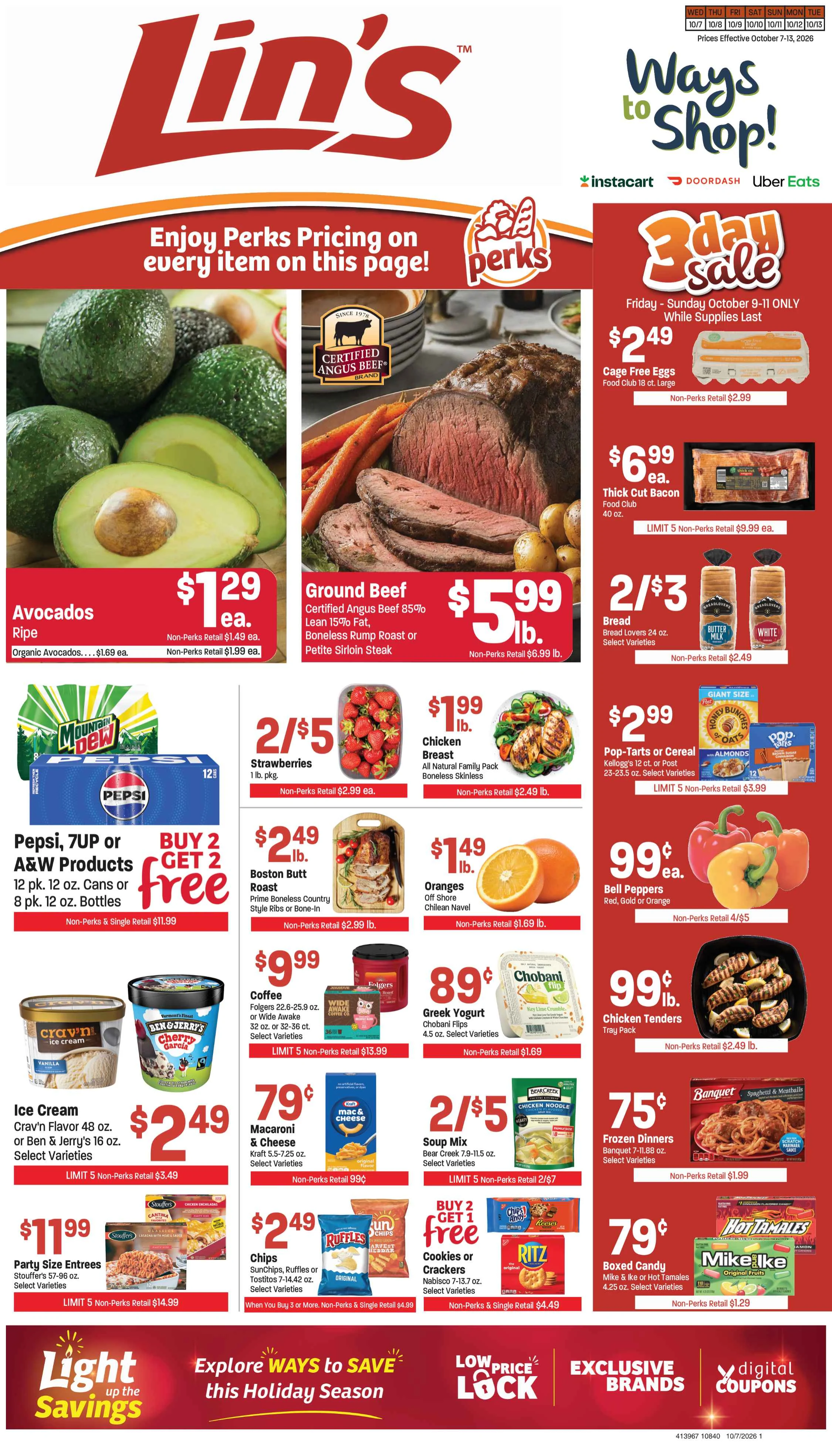 Lin’s Fresh Market Lin's Weekly Ad Oct 7-13, 2026 - Page 1