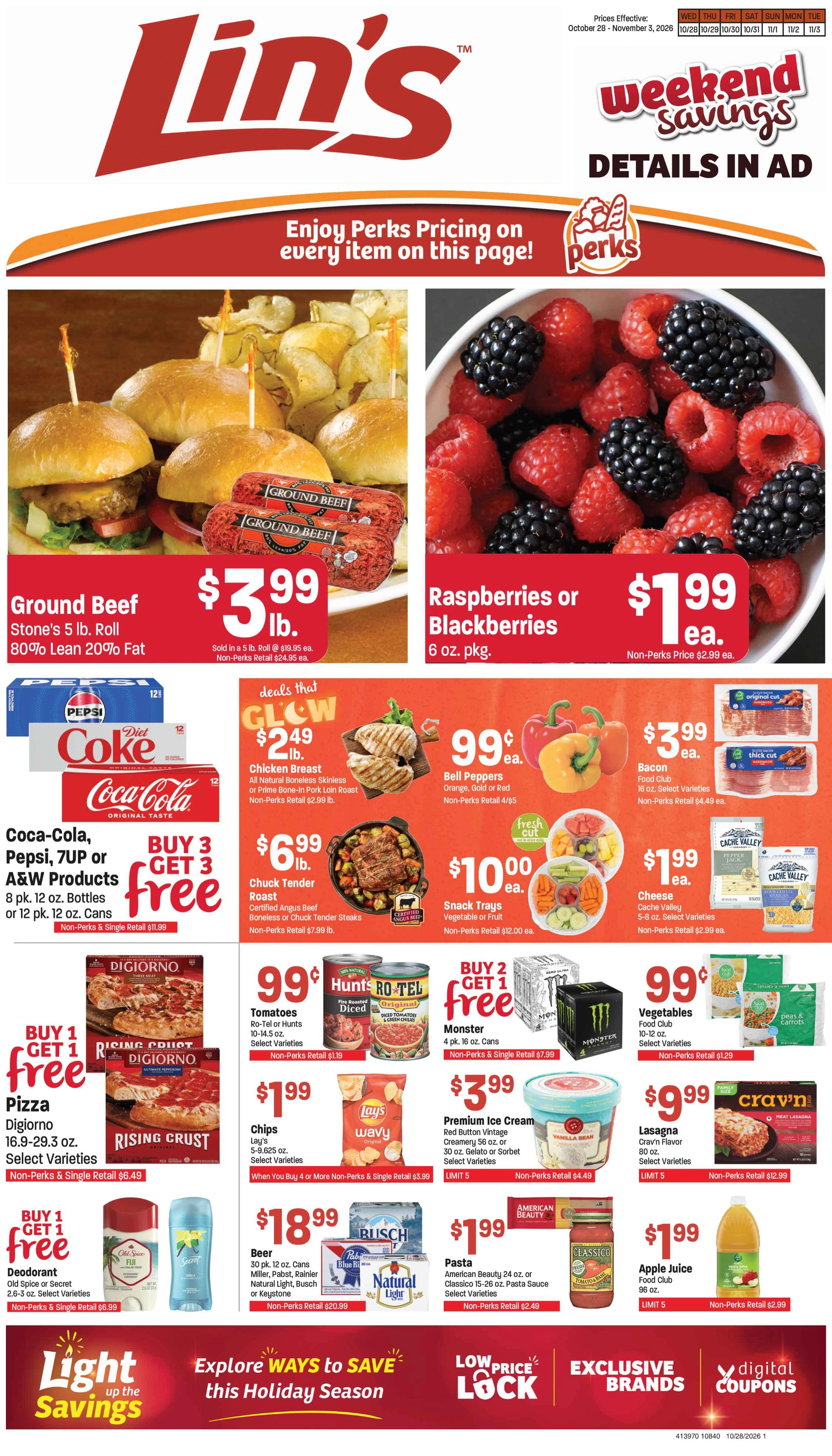 Lin’s Fresh Market Lin's Weekly Ad Oct 28-Nov 3, 2026 - Page 1
