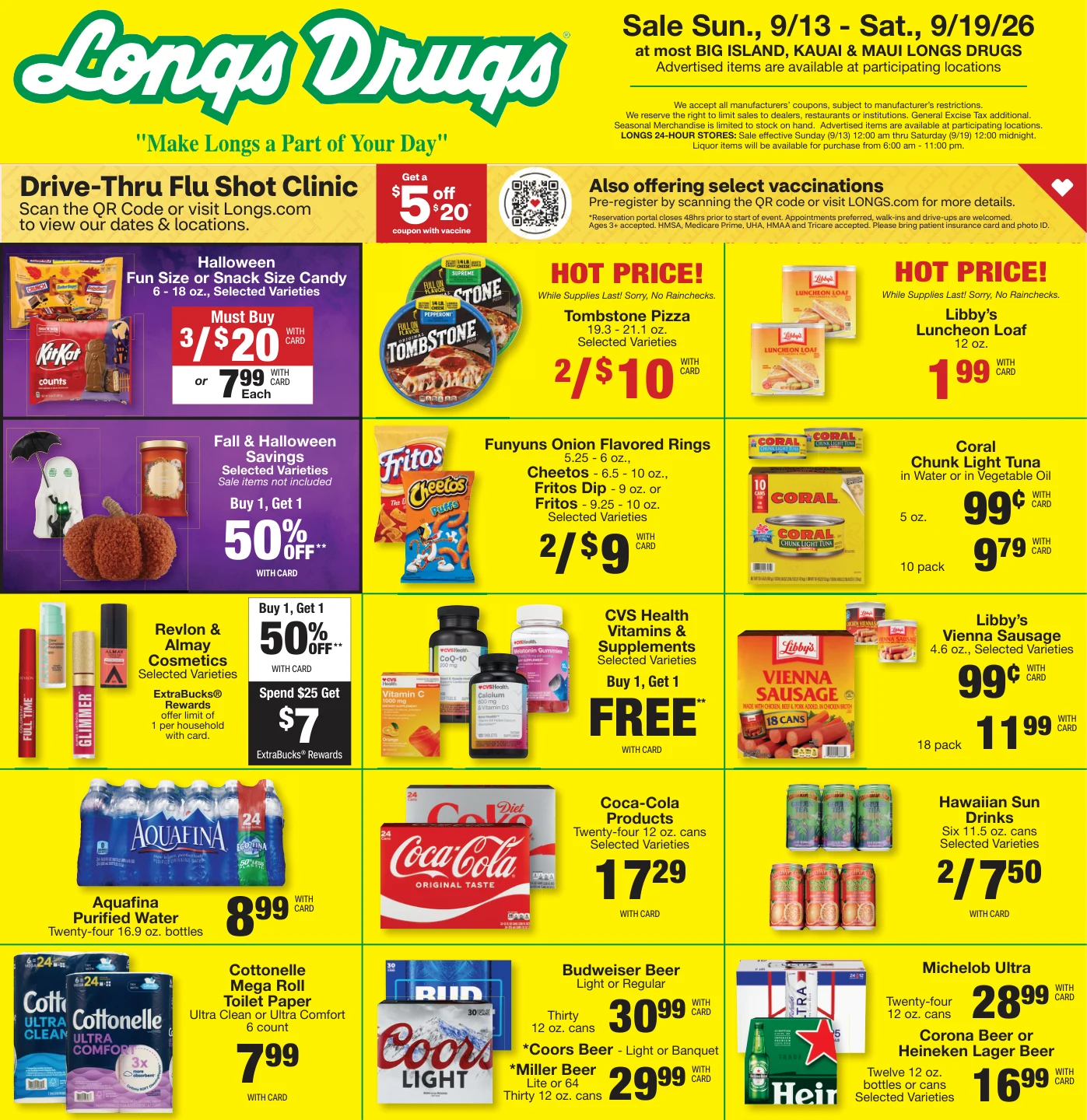 Longs Drugs Big Island - Kauai - Maui Weekly Ad - Page 1