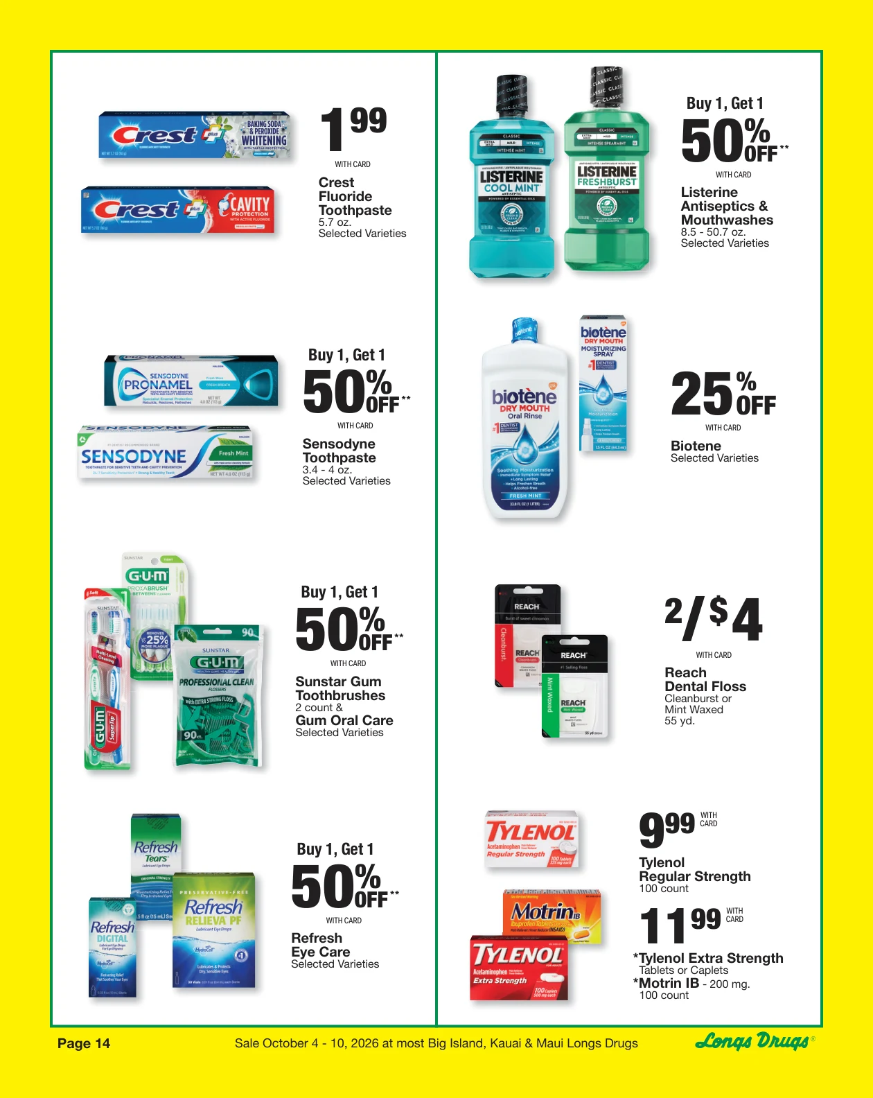 Longs Drugs Big Island - Kauai - Maui Weekly Ad - Page 14