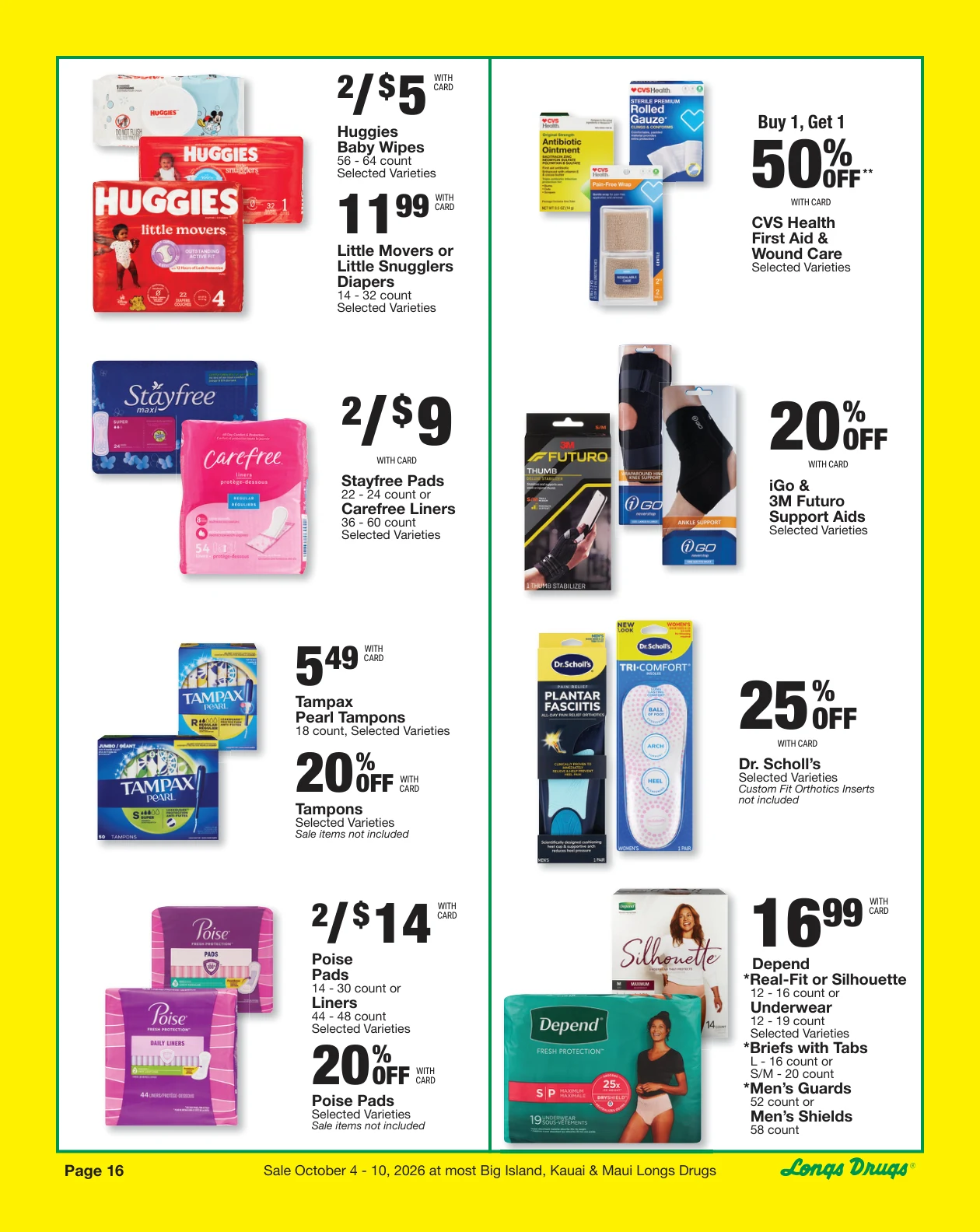 Longs Drugs Big Island - Kauai - Maui Weekly Ad - Page 16
