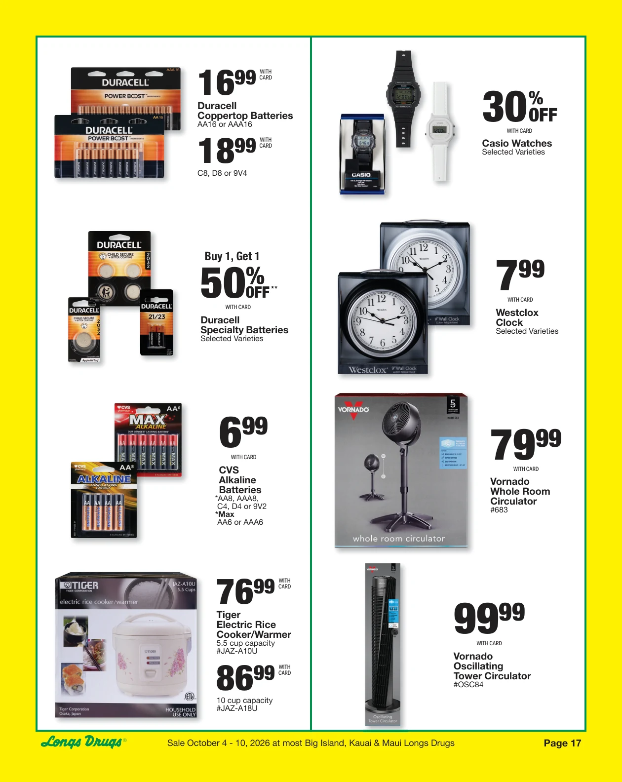 Longs Drugs Big Island - Kauai - Maui Weekly Ad - Page 17