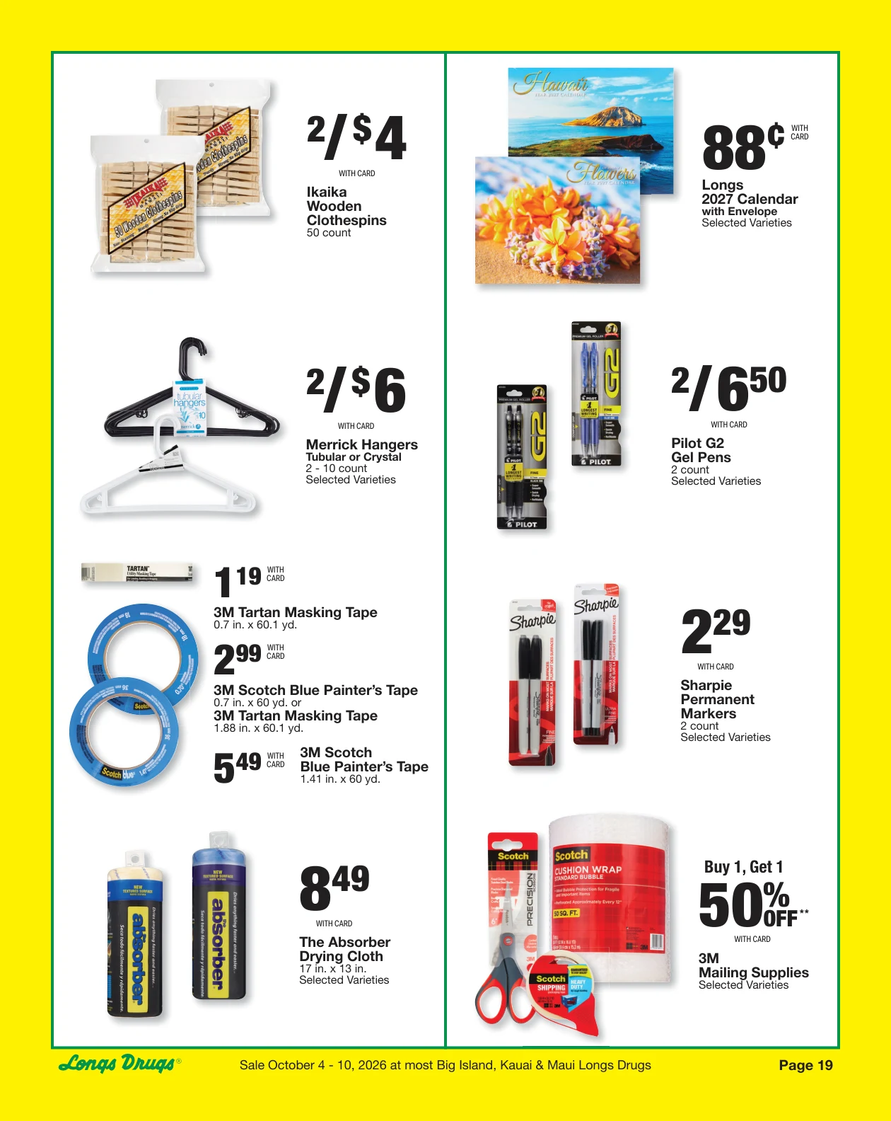 Longs Drugs Big Island - Kauai - Maui Weekly Ad - Page 19