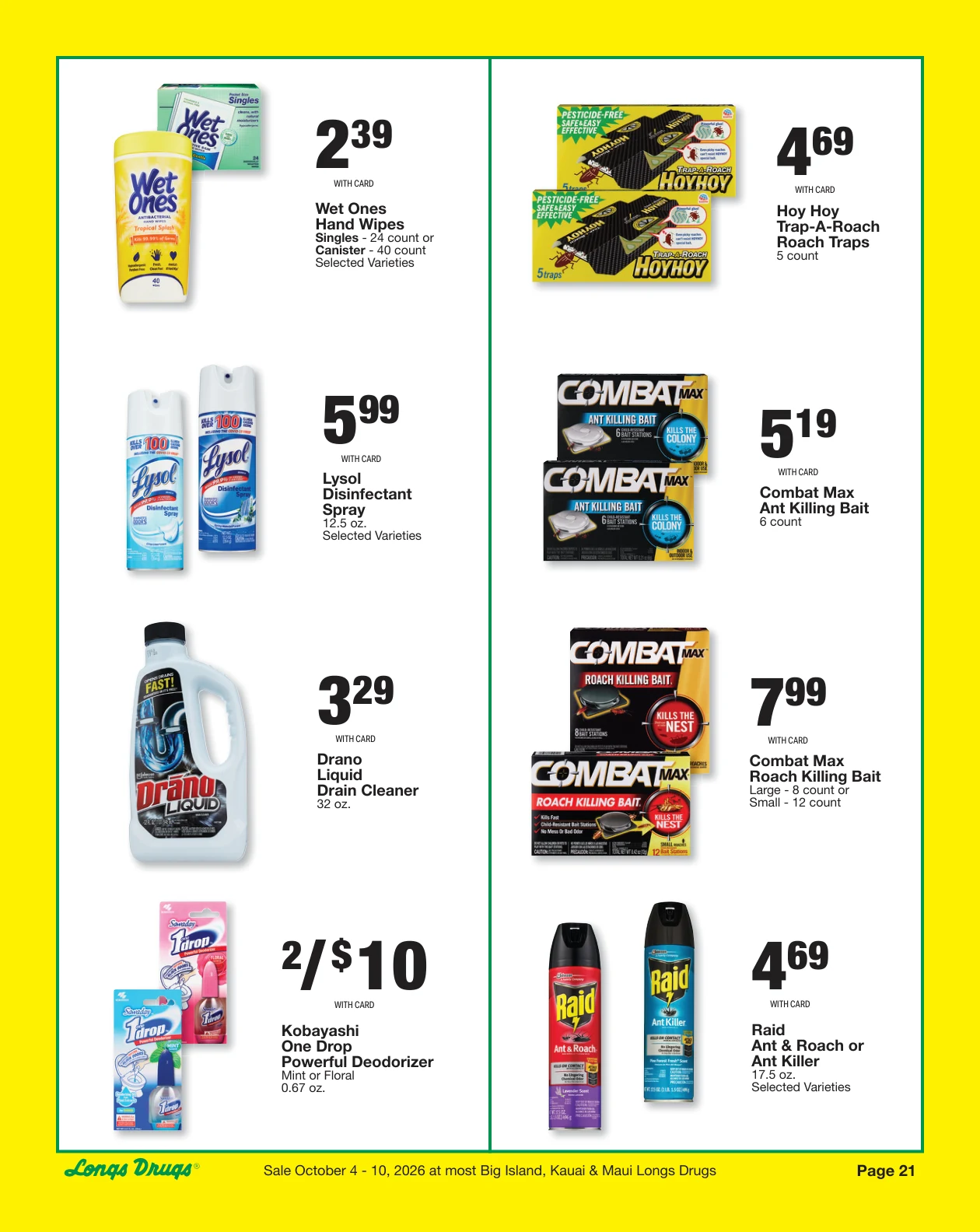 Longs Drugs Big Island - Kauai - Maui Weekly Ad - Page 21