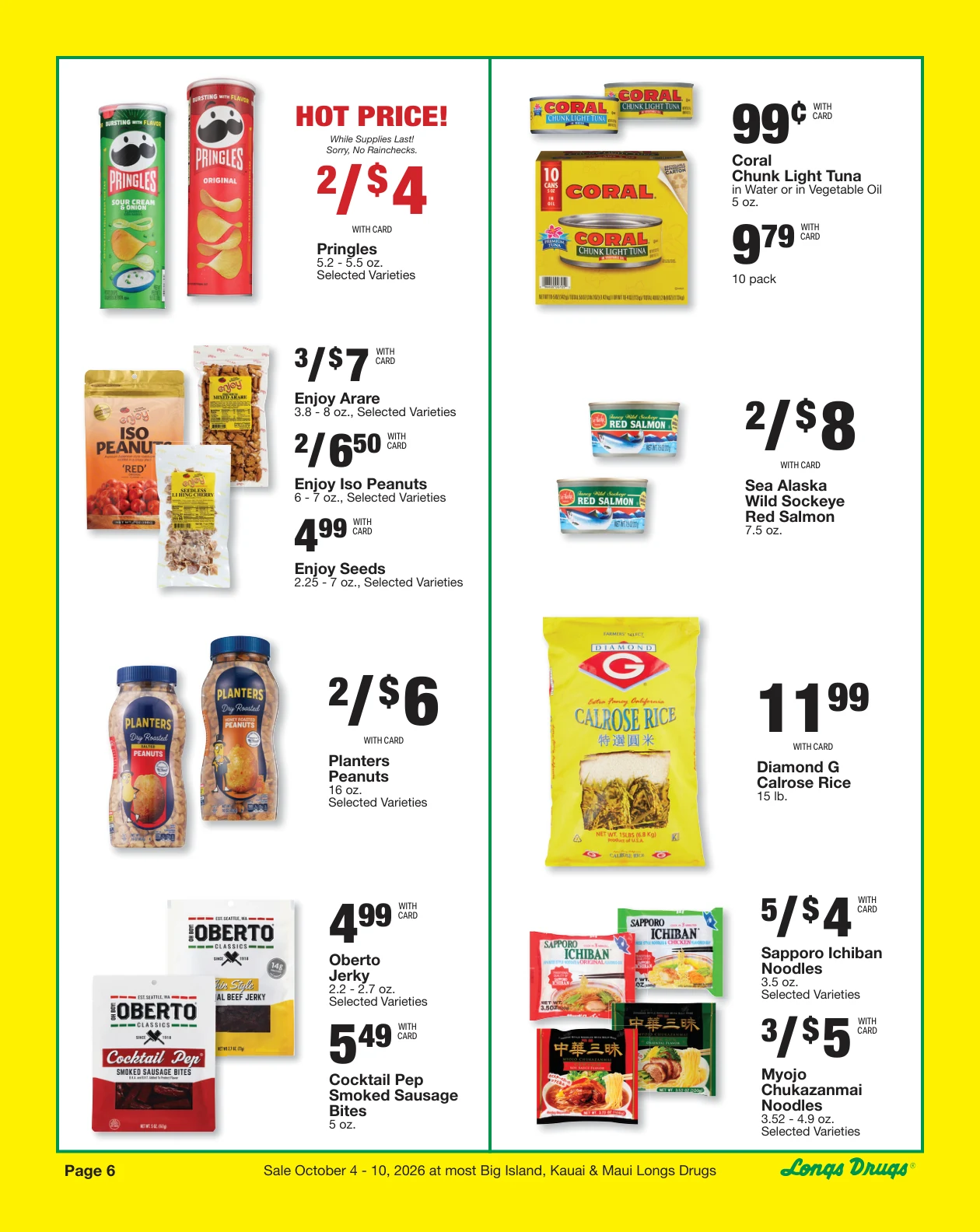 Longs Drugs Big Island - Kauai - Maui Weekly Ad - Page 6