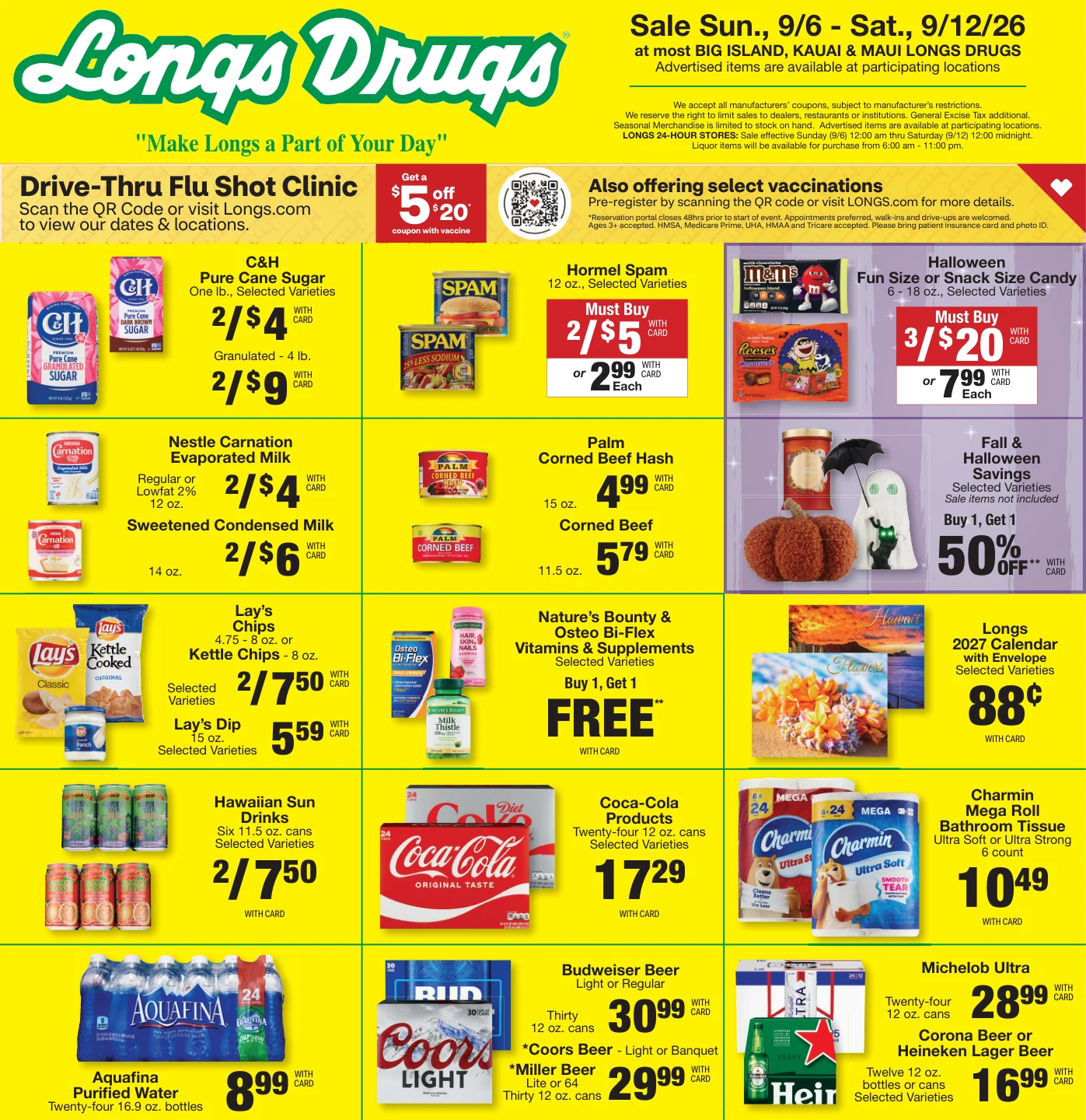 Longs Drugs Big Island - Kauai - Maui Weekly Ad - Page 1