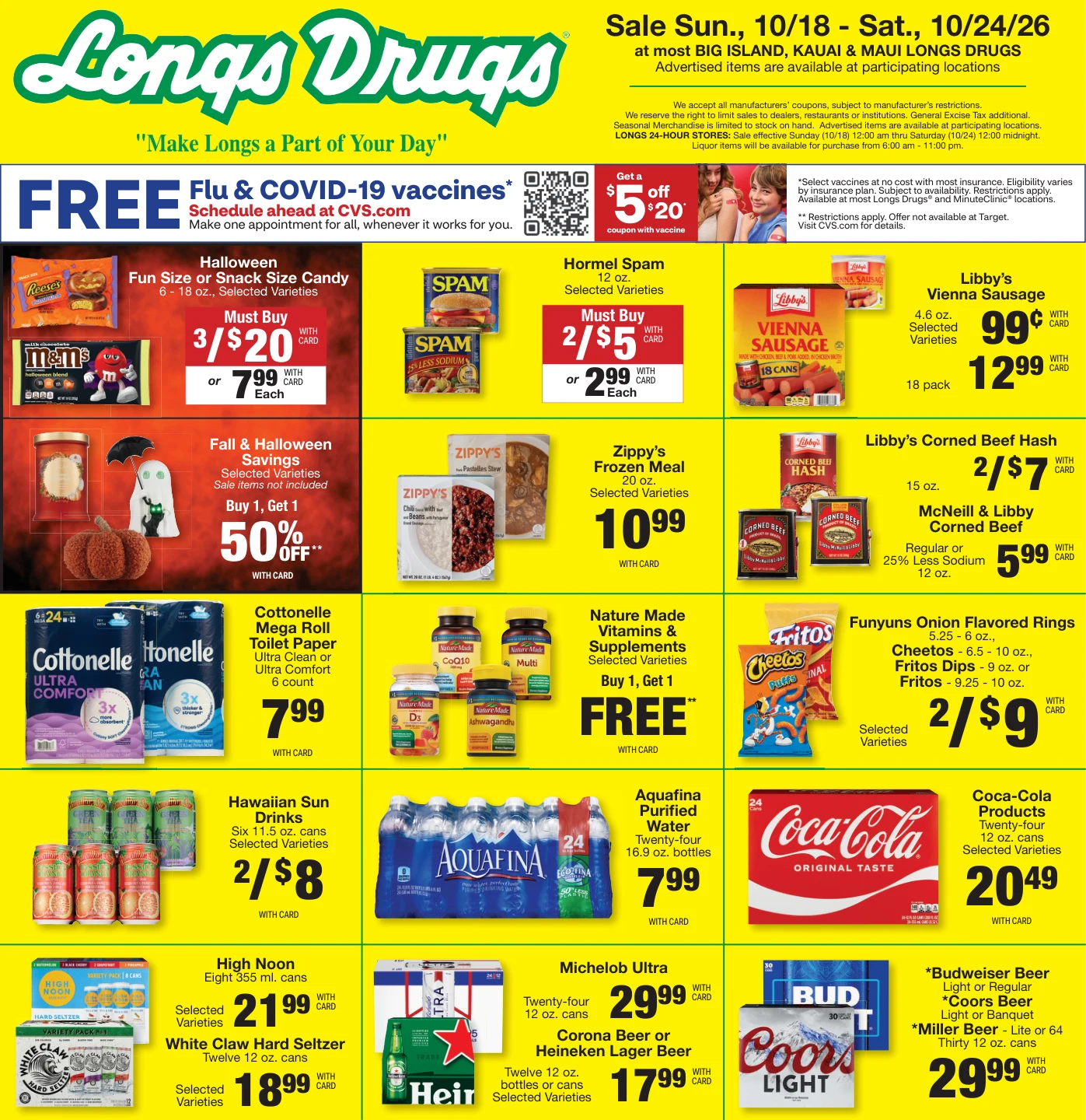 Longs Drugs Big Island - Kauai - Maui Weekly Ad - Page 1