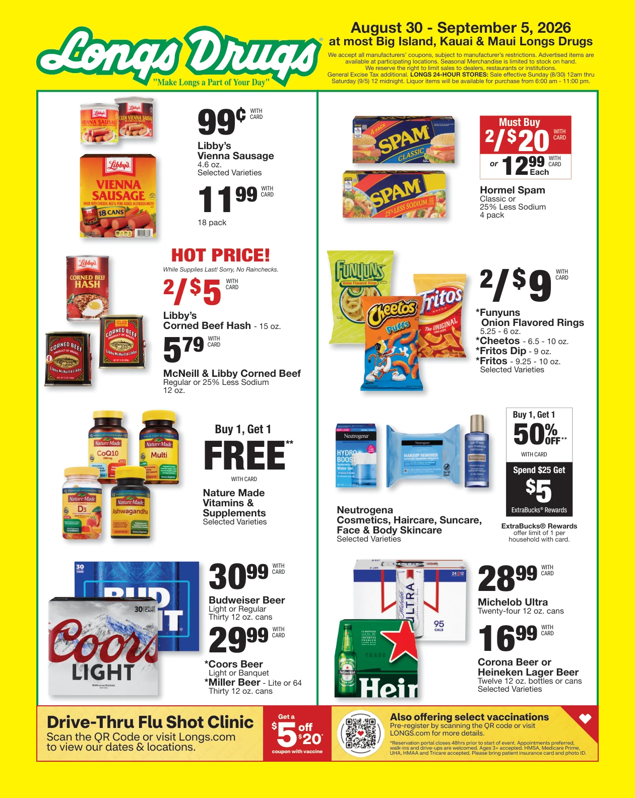 Longs Drugs Big Island - Kauai - Maui Weekly Ad - Page 1