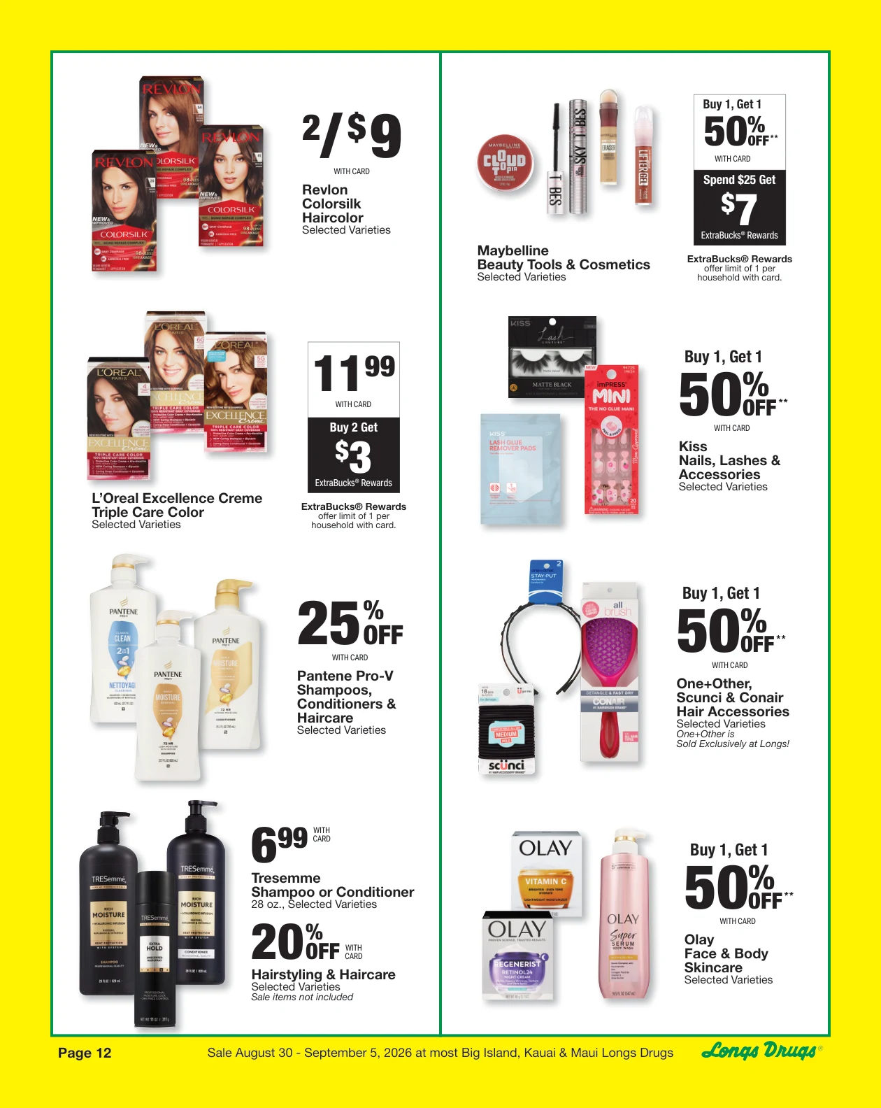 Longs Drugs Big Island - Kauai - Maui Weekly Ad - Page 12