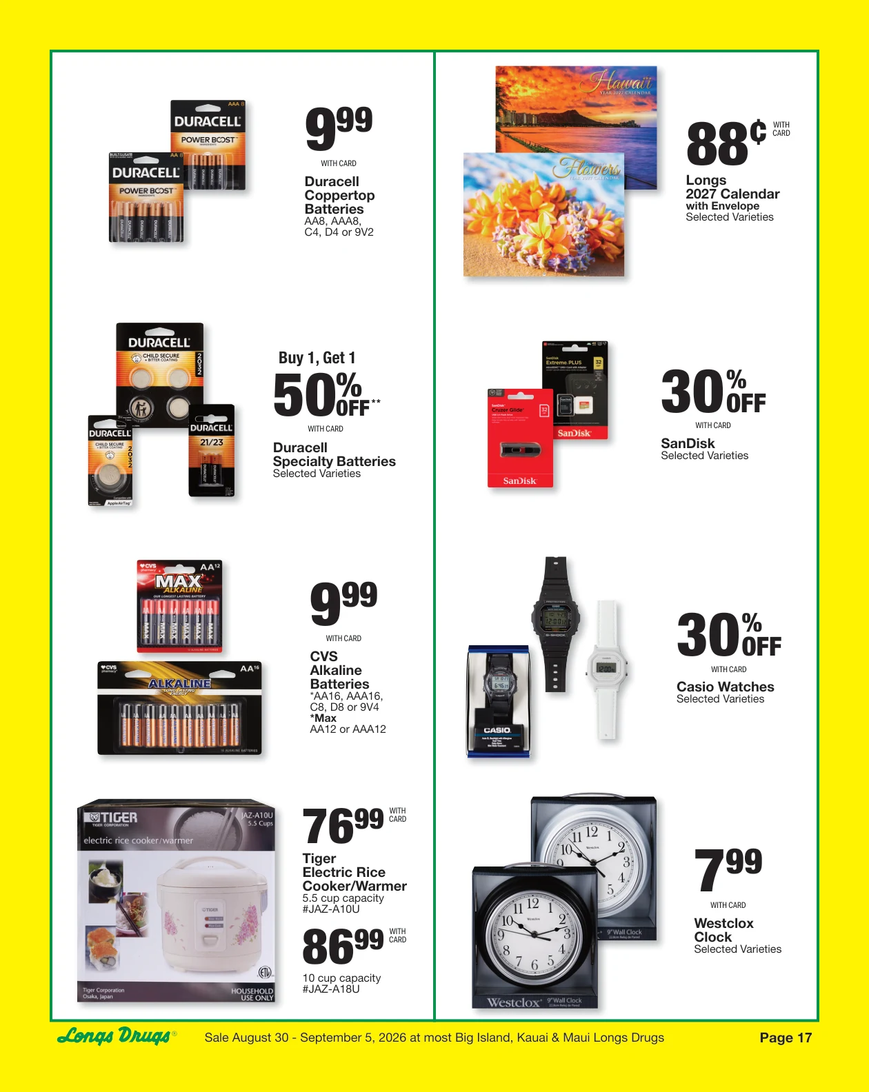 Longs Drugs Big Island - Kauai - Maui Weekly Ad - Page 17