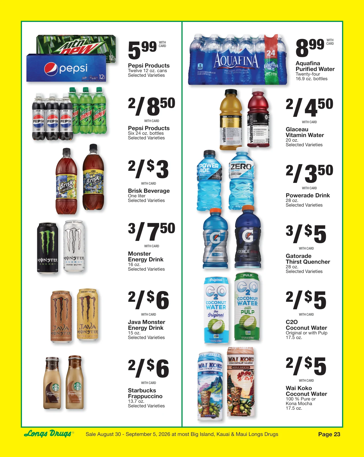 Longs Drugs Big Island - Kauai - Maui Weekly Ad - Page 23