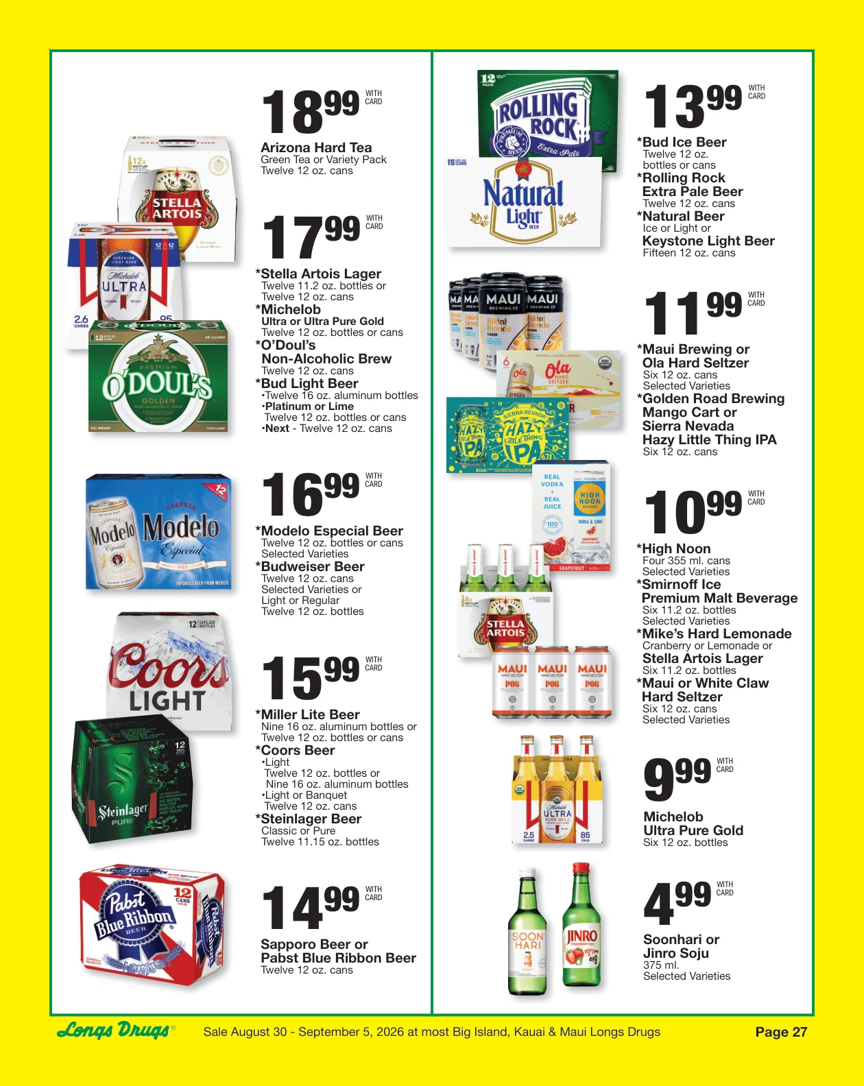 Longs Drugs Big Island - Kauai - Maui Weekly Ad - Page 27