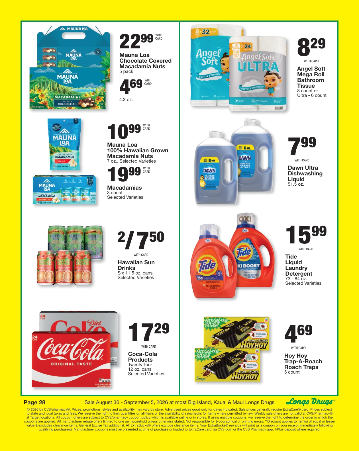 Longs Drugs Big Island - Kauai - Maui Weekly Ad - Page 28