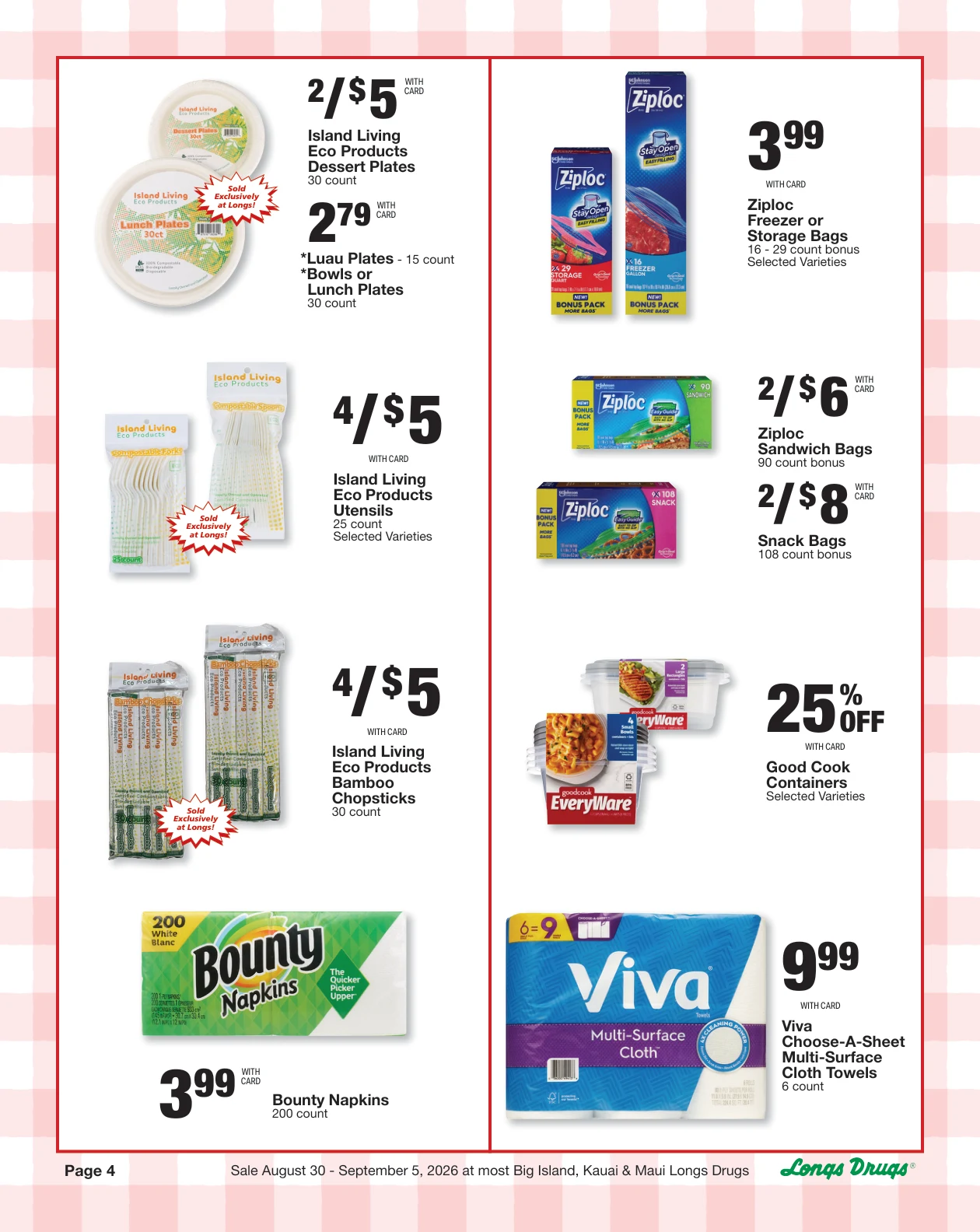 Longs Drugs Big Island - Kauai - Maui Weekly Ad - Page 4