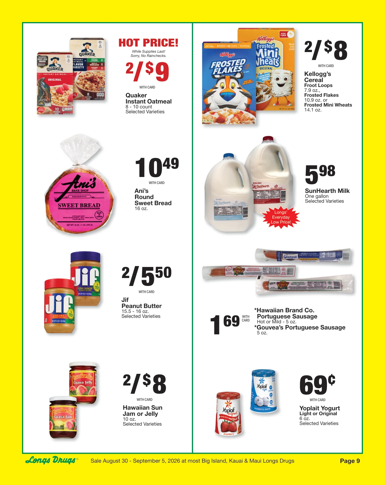 Longs Drugs Big Island - Kauai - Maui Weekly Ad - Page 9