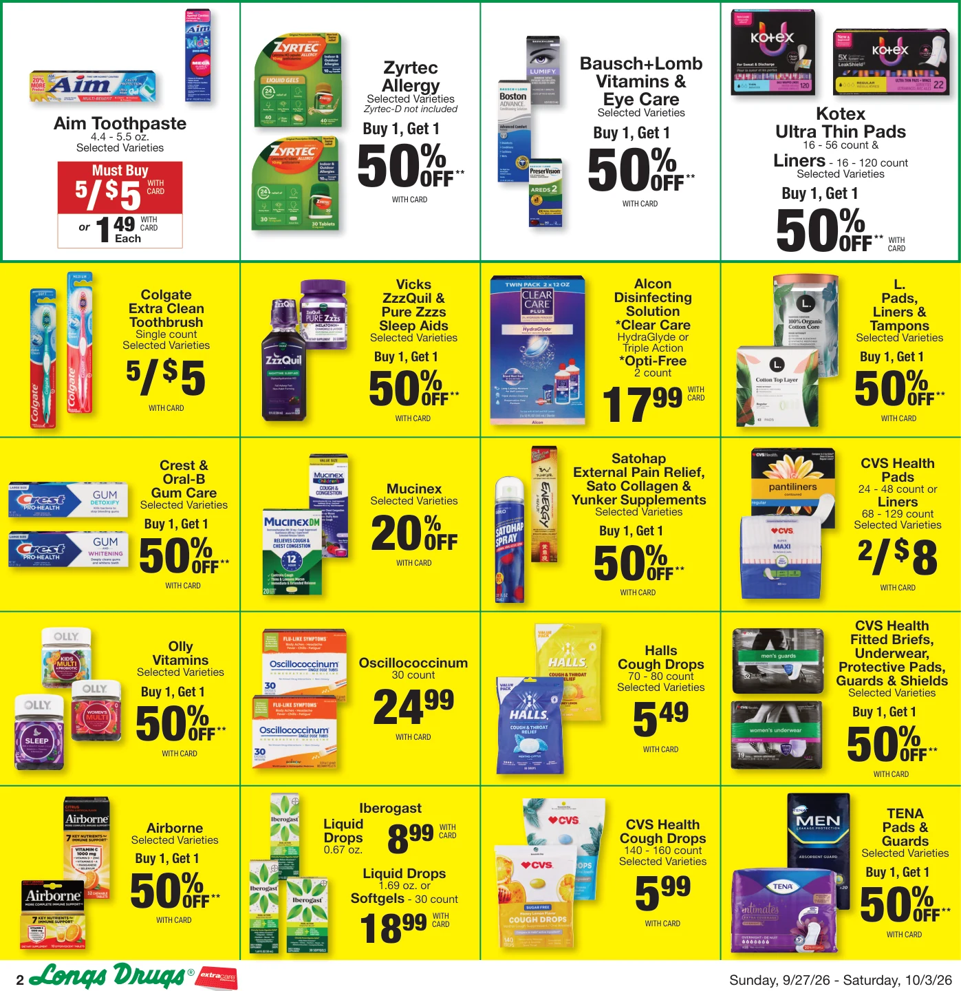 Longs Drugs Big Island - Kauai - Maui Weekly Ad - Page 2