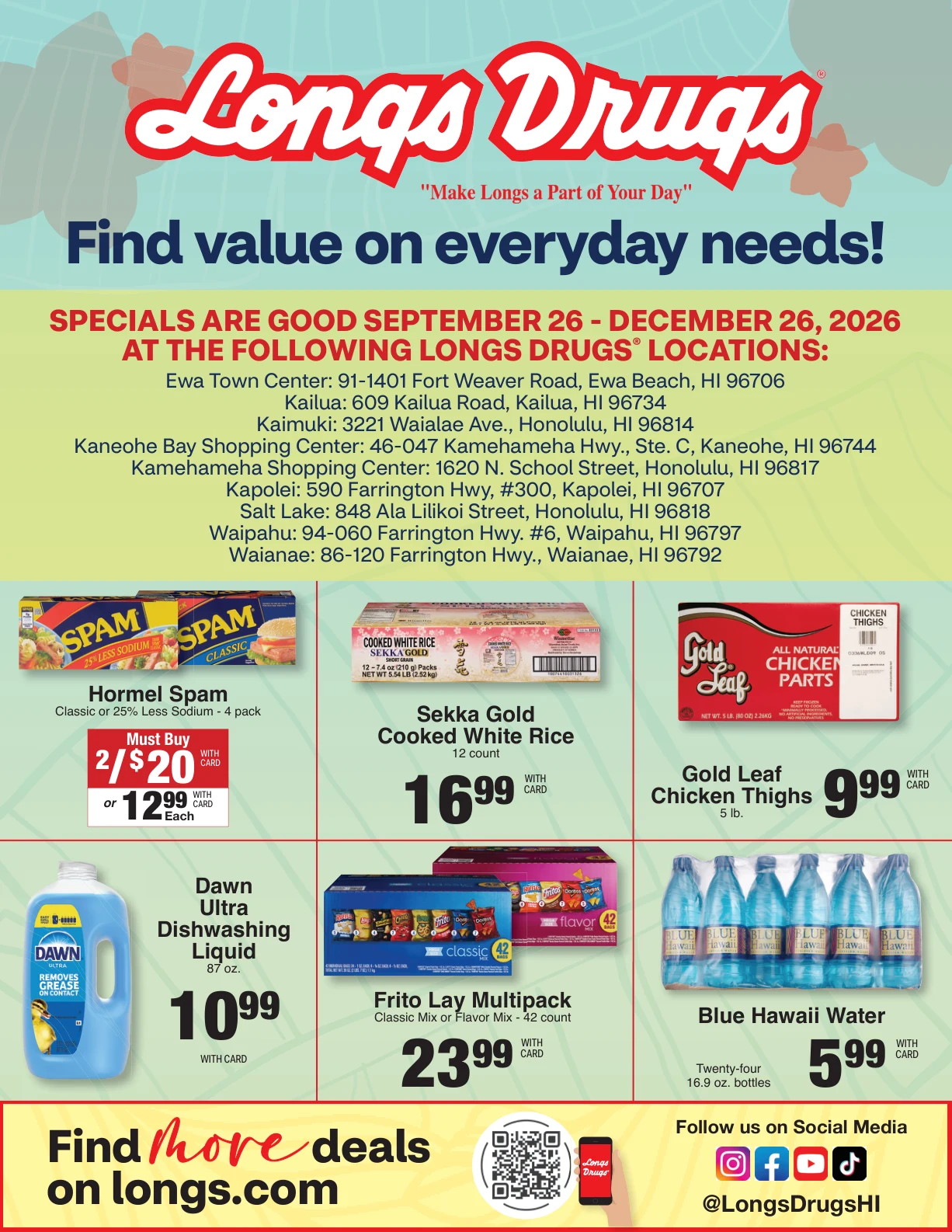 Longs Drugs Oahu Weekly Ad - Page 12
